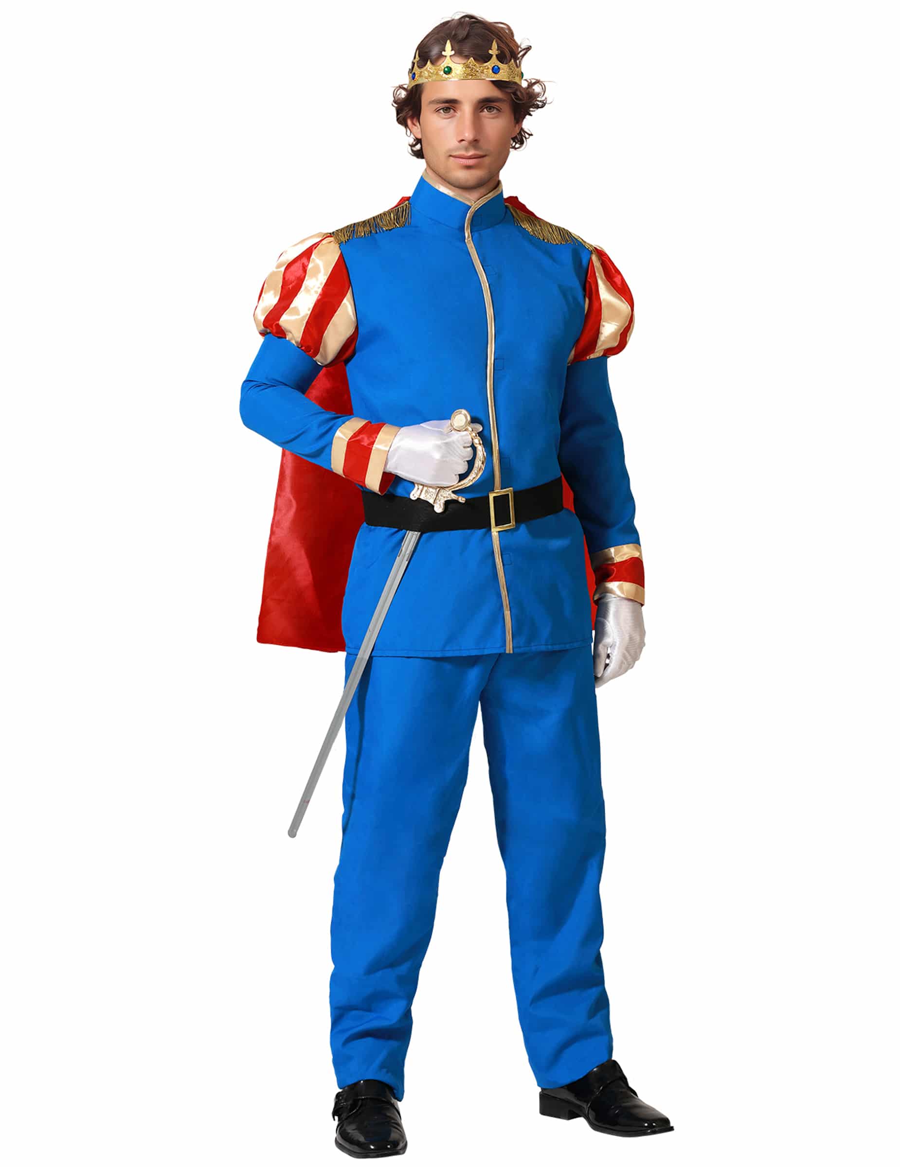 Prinz Kostüm Erwachsene royalblau