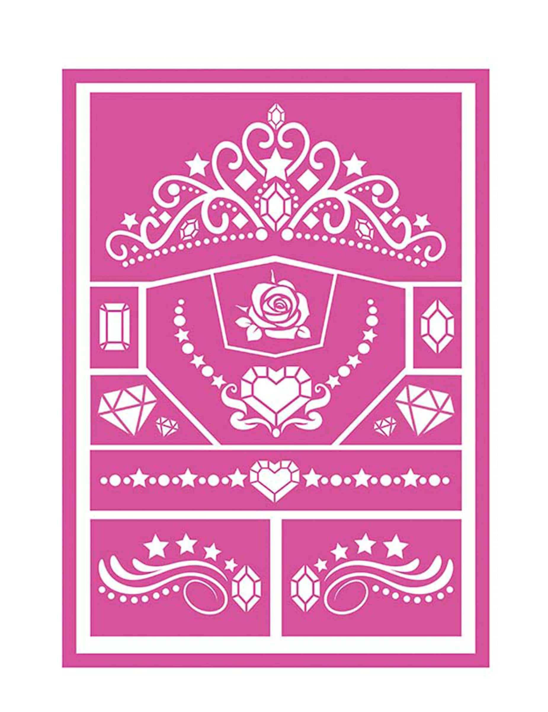 Prinzessin Schminkschablone Karneval