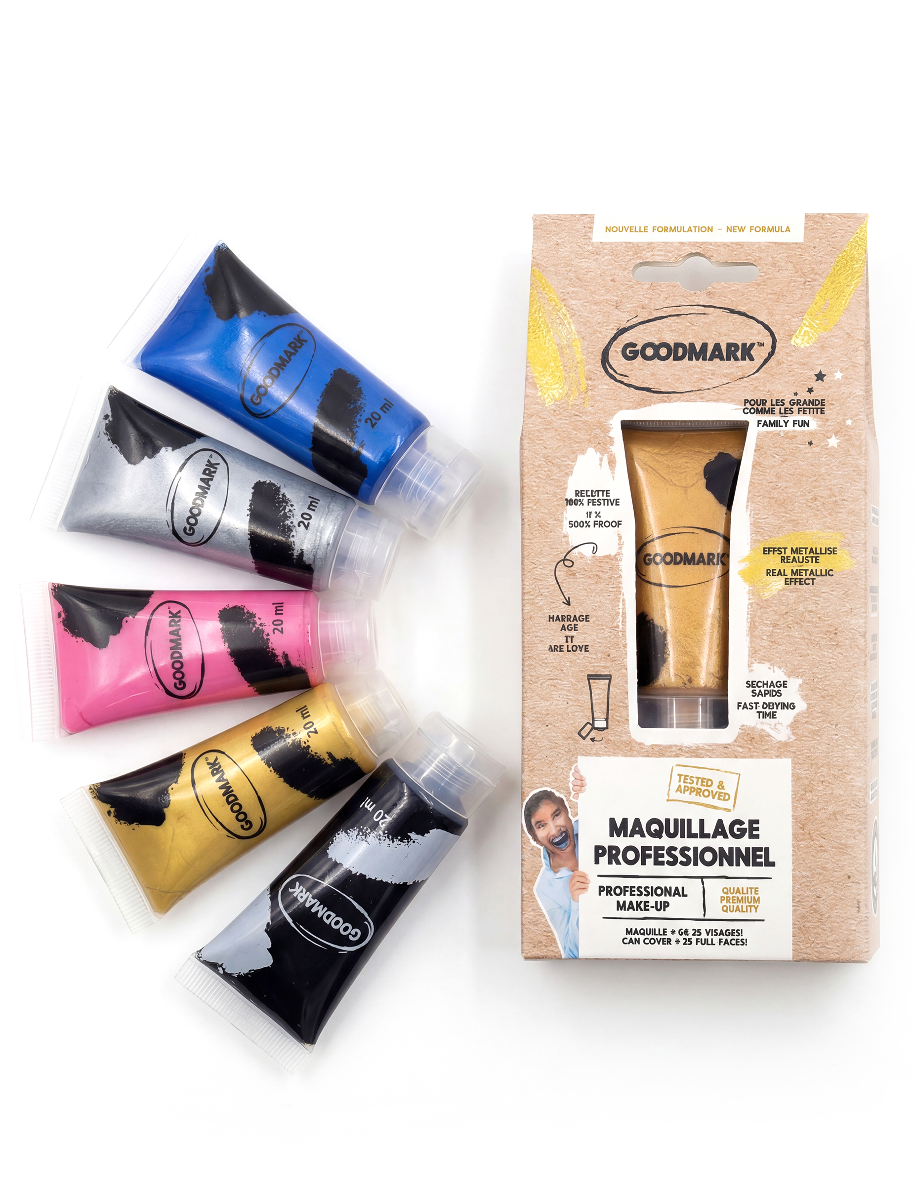 Professionelle Make-up-Gesichtscreme auf Wasserbasis 20 ml
