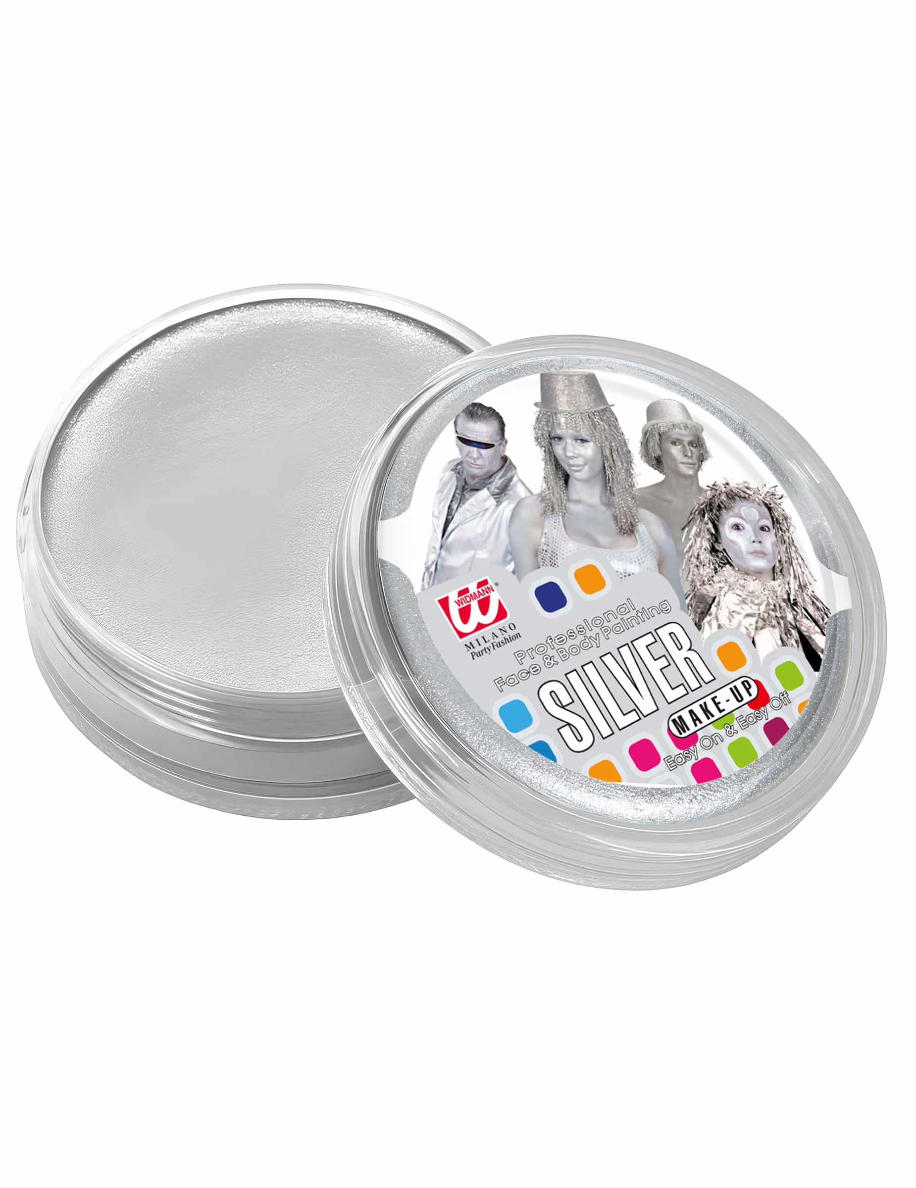 Professionelle wasserbasierte Make-up-Dose Silber 25 g