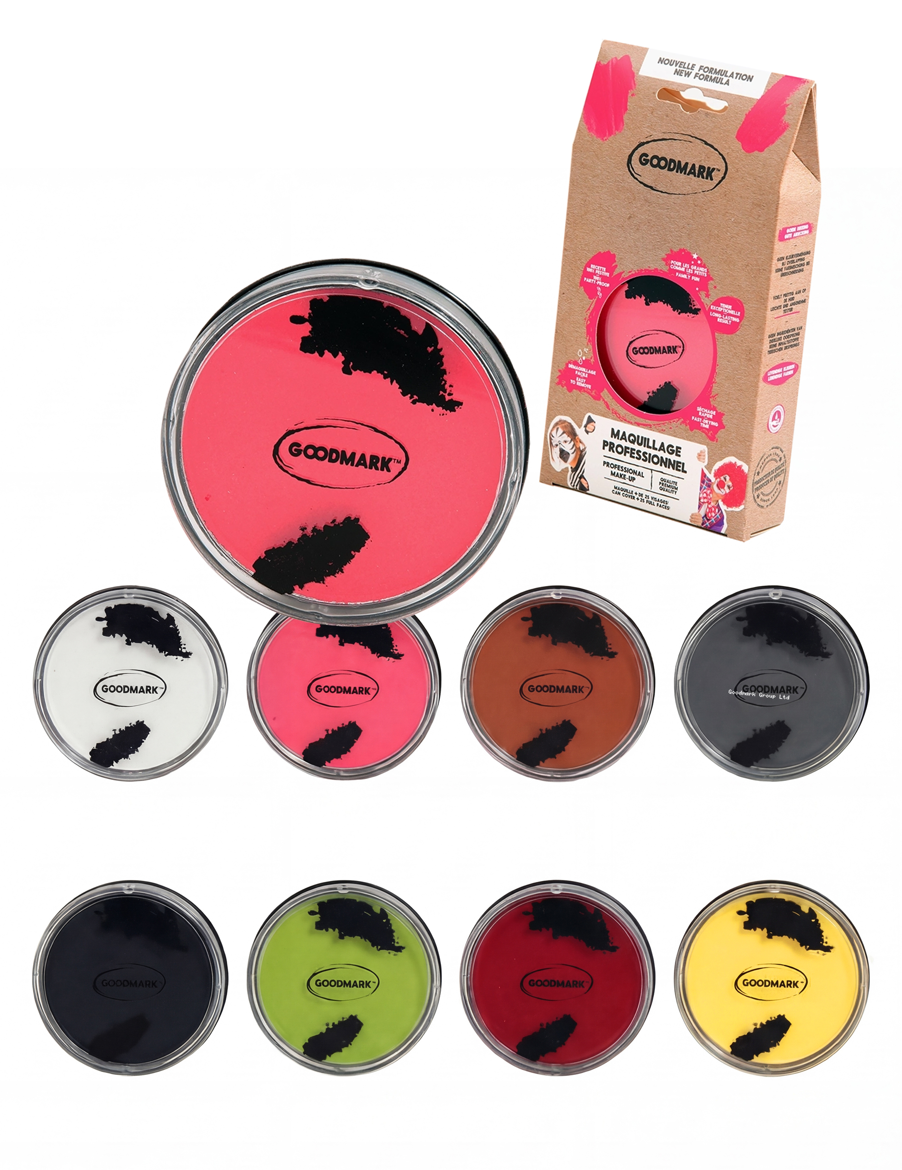 Professionelles Make-up auf Wasserbasis bunt 14 g