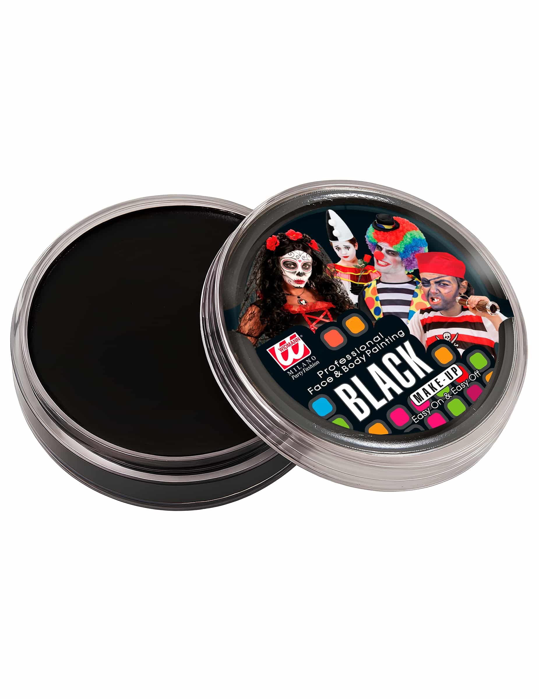 Profi-Wasserschminke im Topf schwarz 25 g