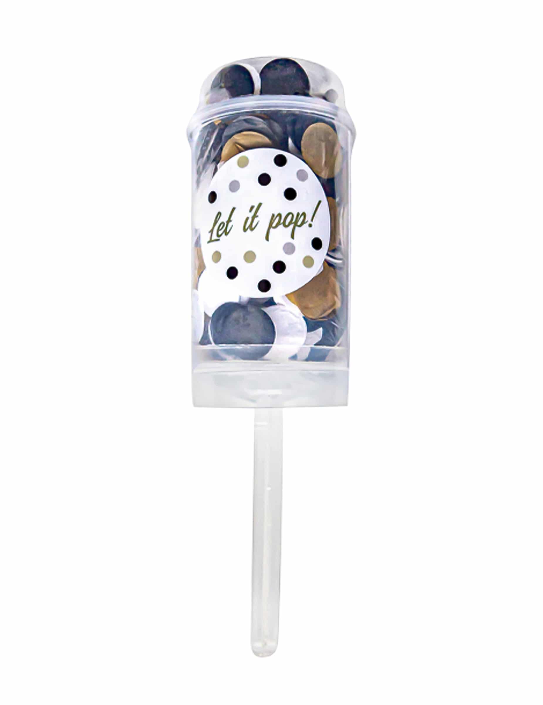 Push-Pop Konfetti-Kanone Silvester 18 cm
