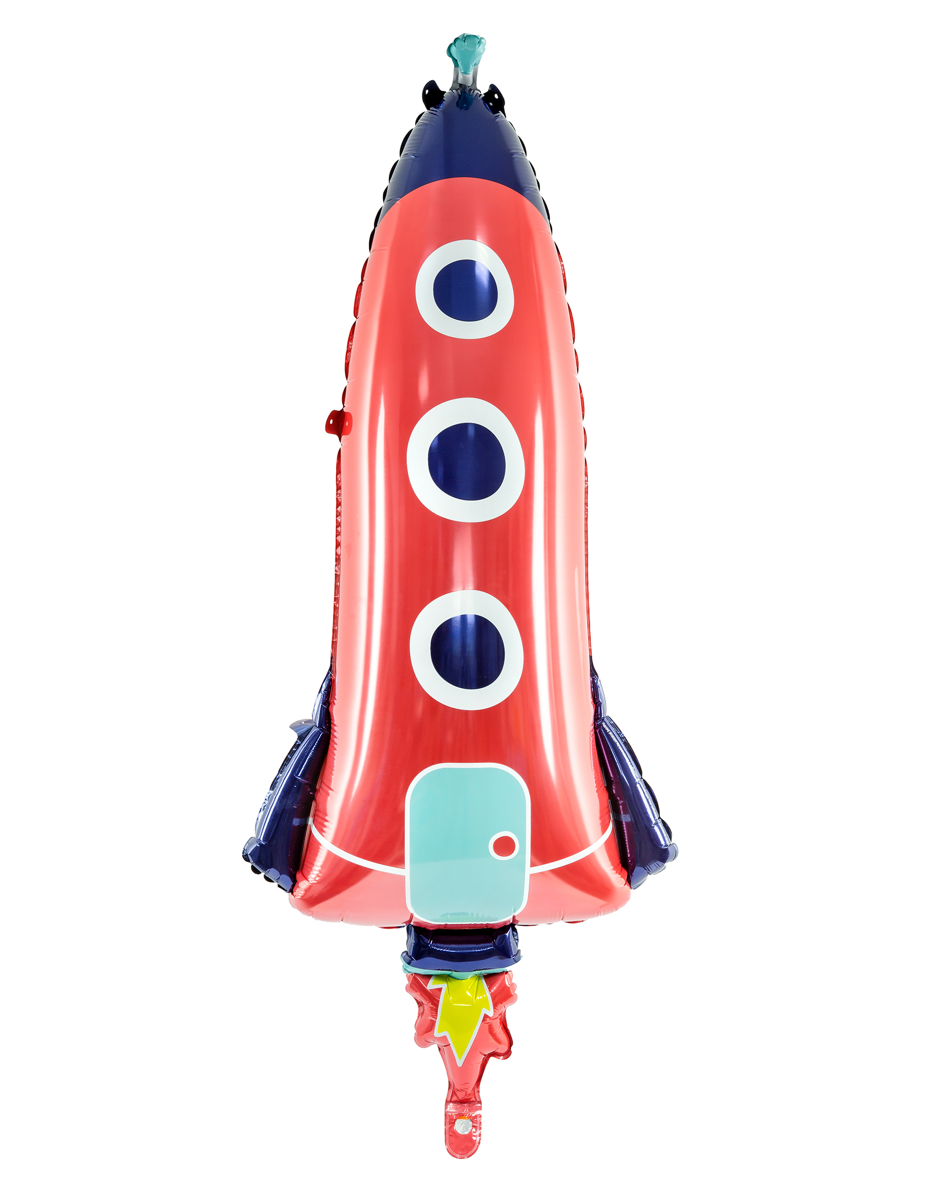 Raketen-Aluminiumballon bunt 44 x 115 cm