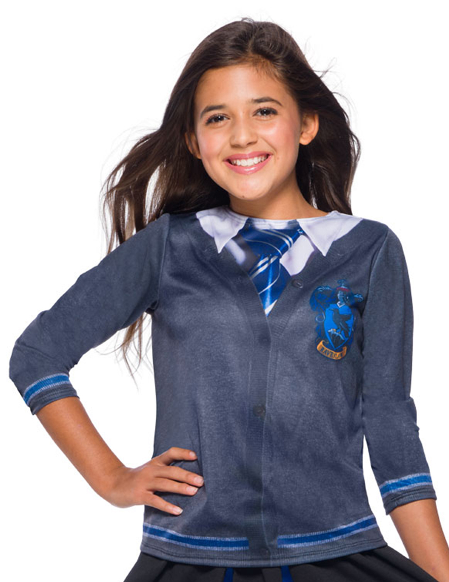 Ravenclaw-Schüleruniform für Kinder Harry Potter blau-grau-weiß