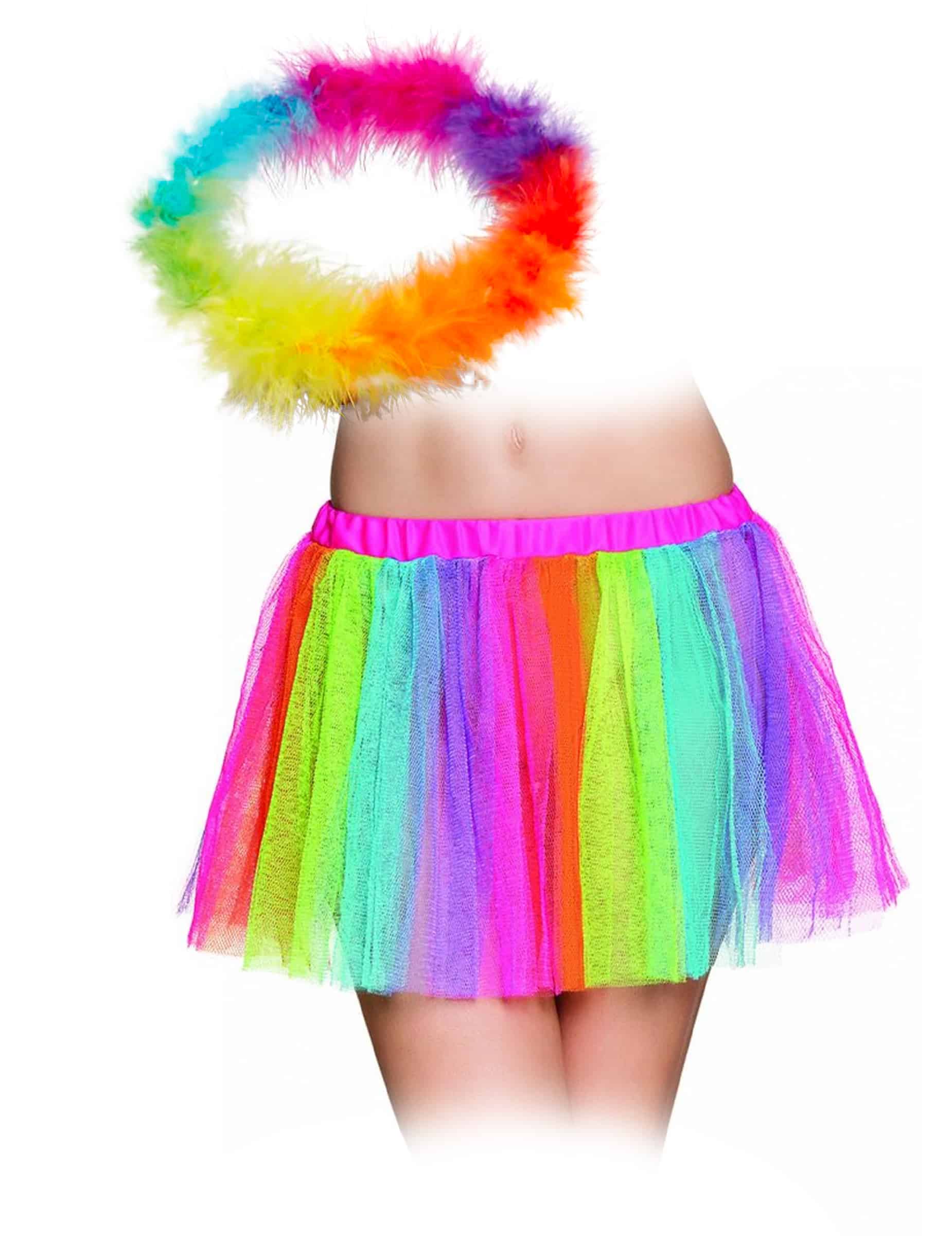 Regenbogen Accessoire Set für Erwachsene