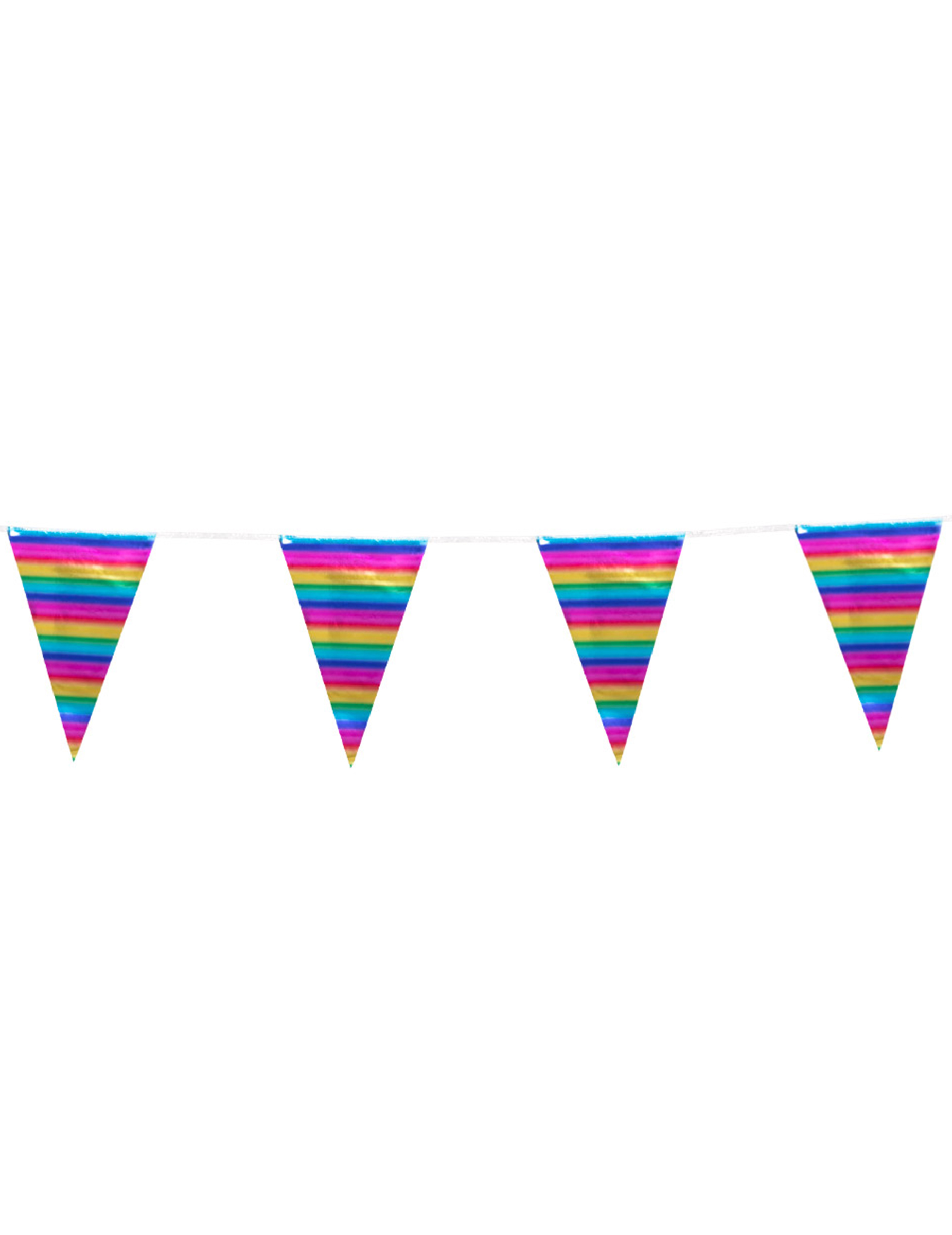 Regenbogen-Wimpelgirlande bunt 10 m