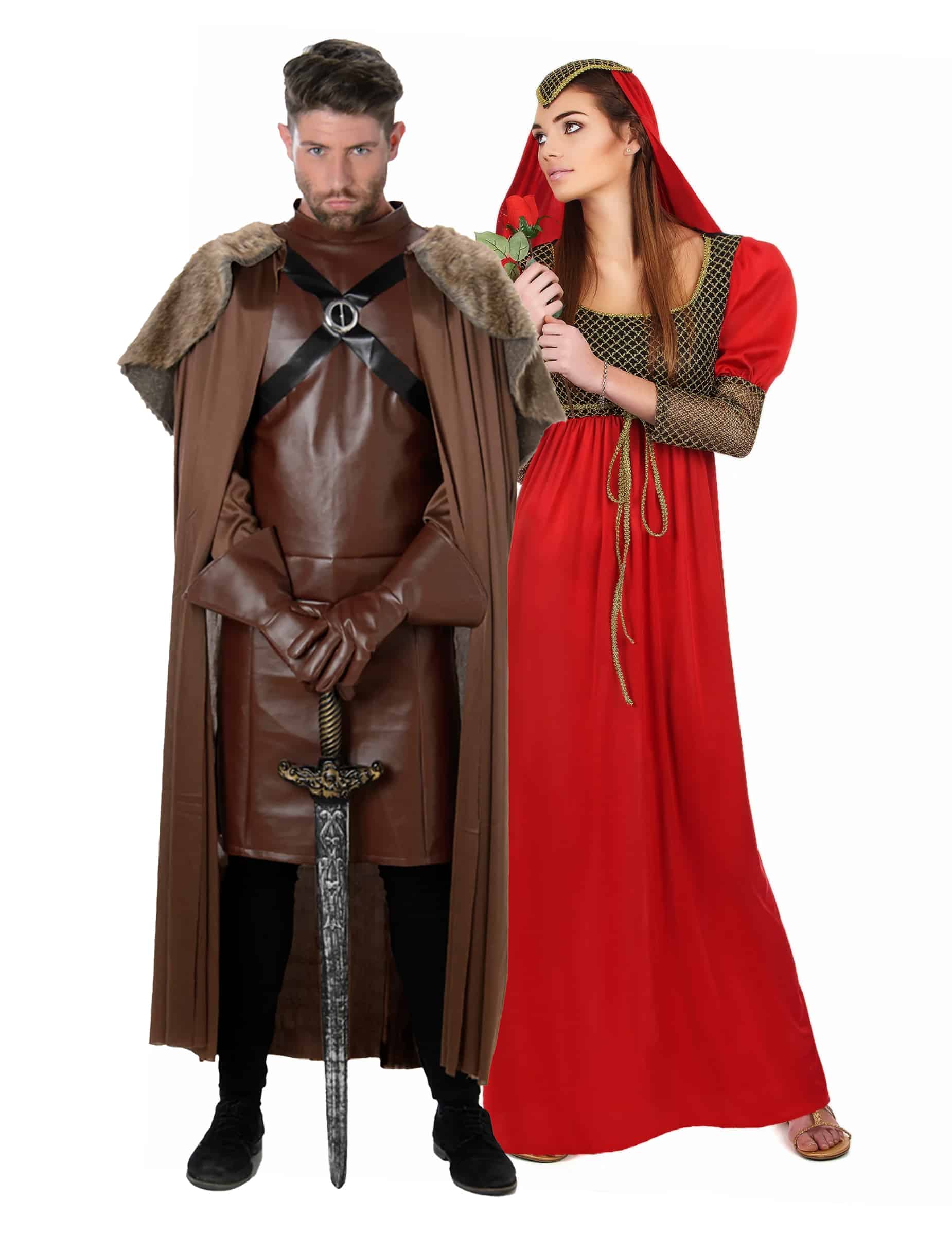 Ritter und Burgfräulein Paarkostüm