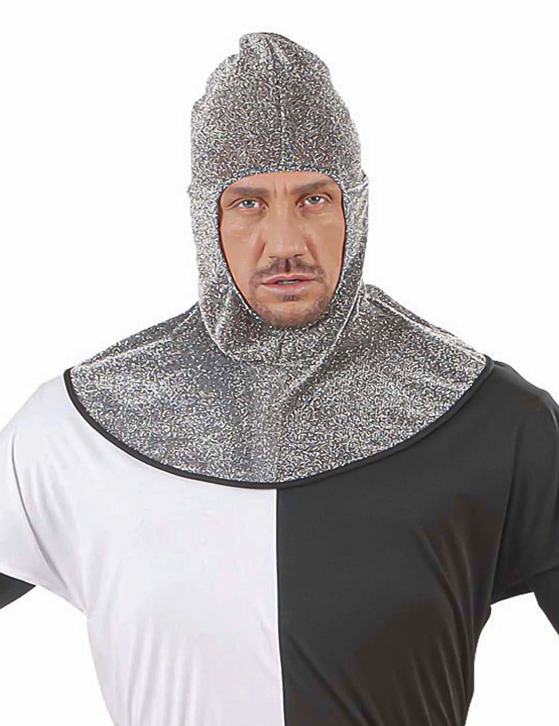Ritterhaube Kostüm-Zubehör grau