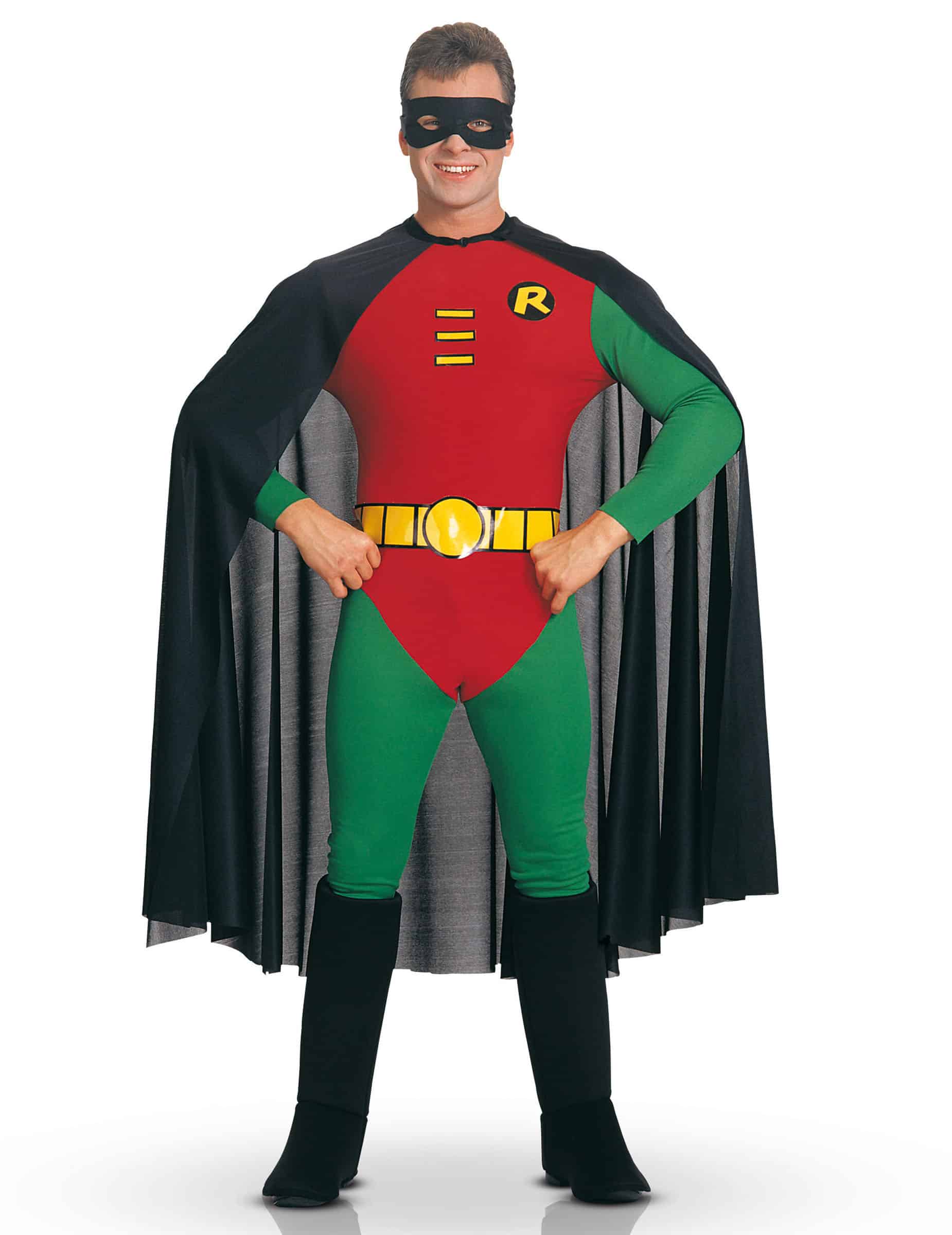 Robin-Kostüm aus Batman-Film für Erwachsene - grün-rot-schwarz