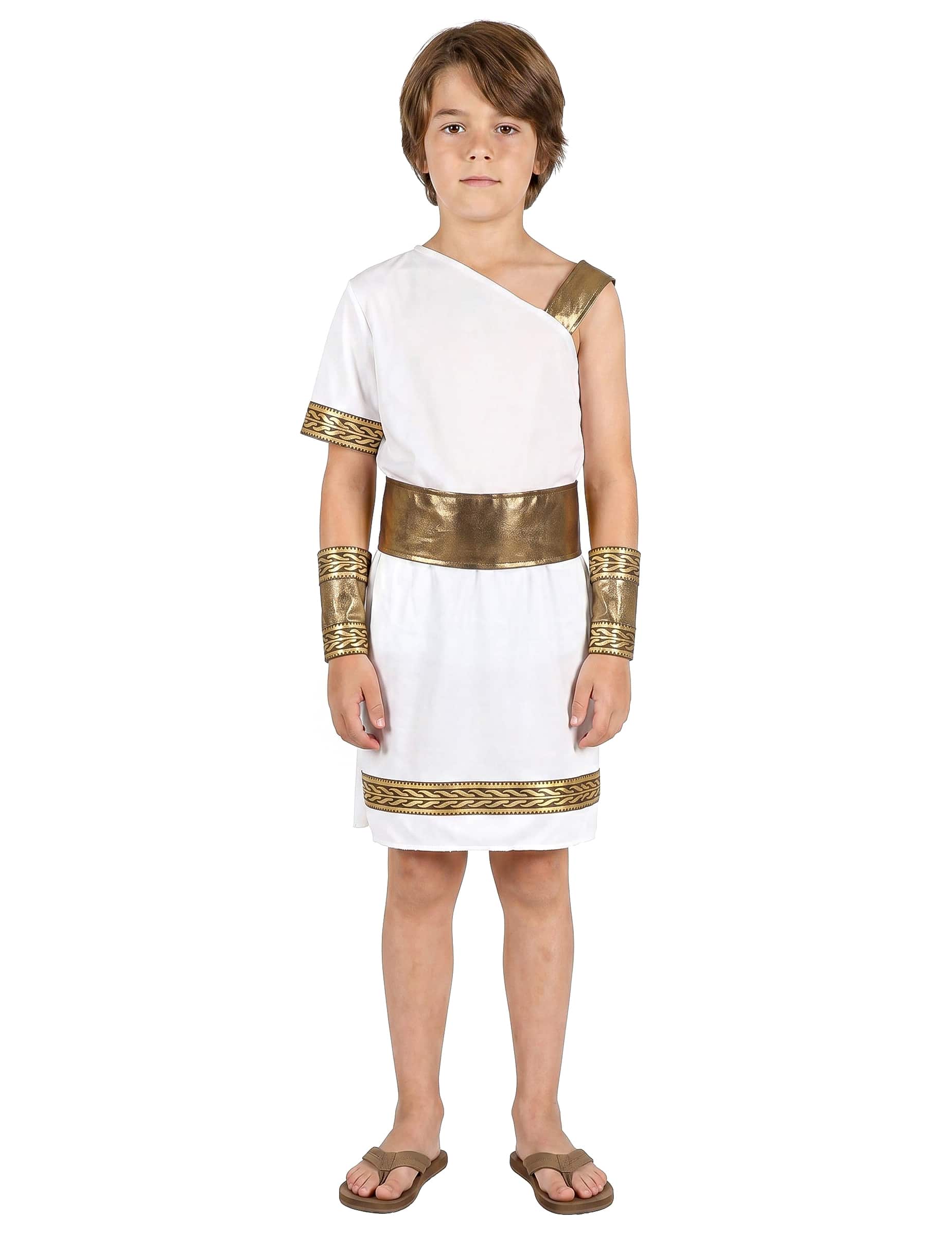 Römer-Kinderkostüm Antike weiss-gold
