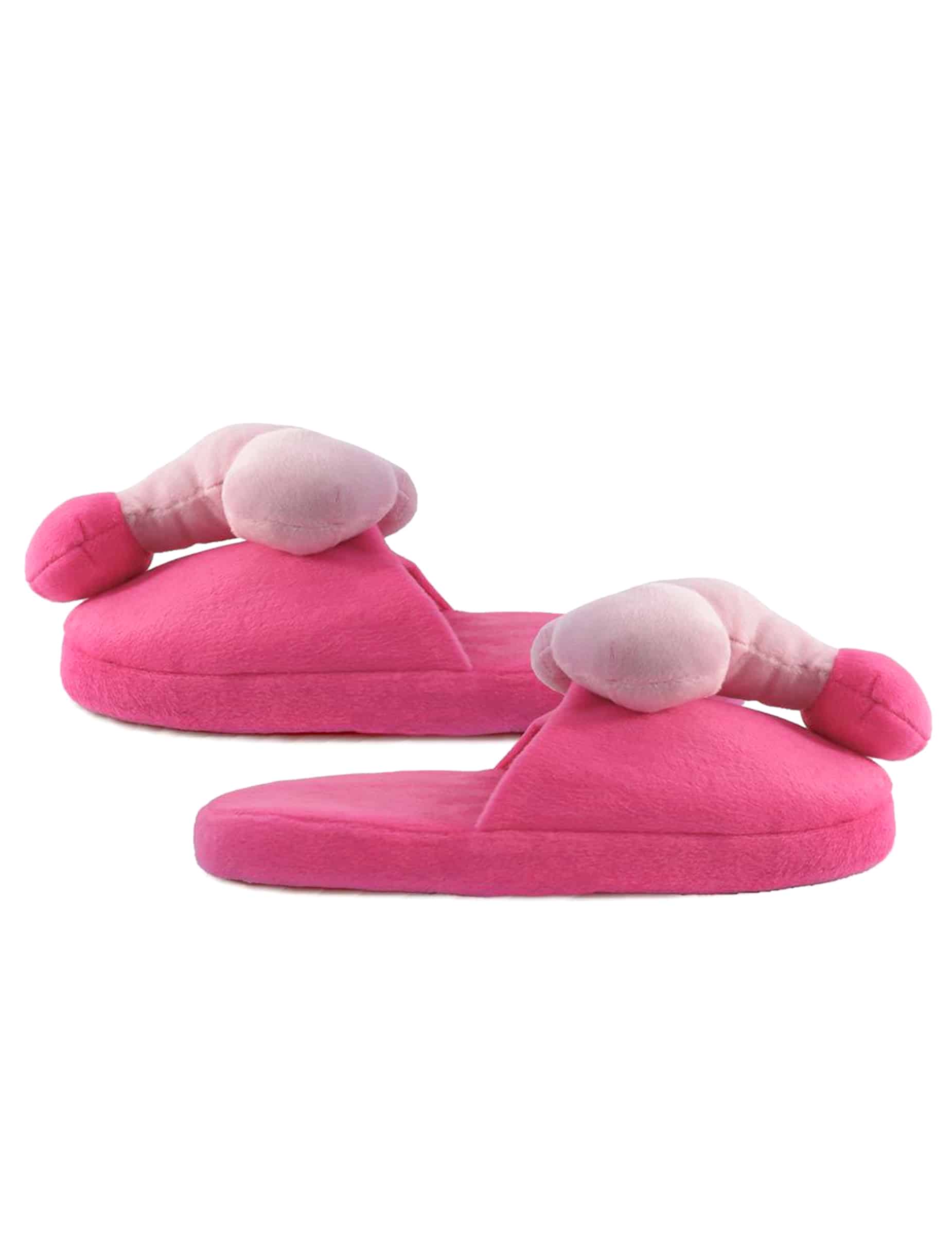 Rosane Penis-Pantoffeln für Erwachsene