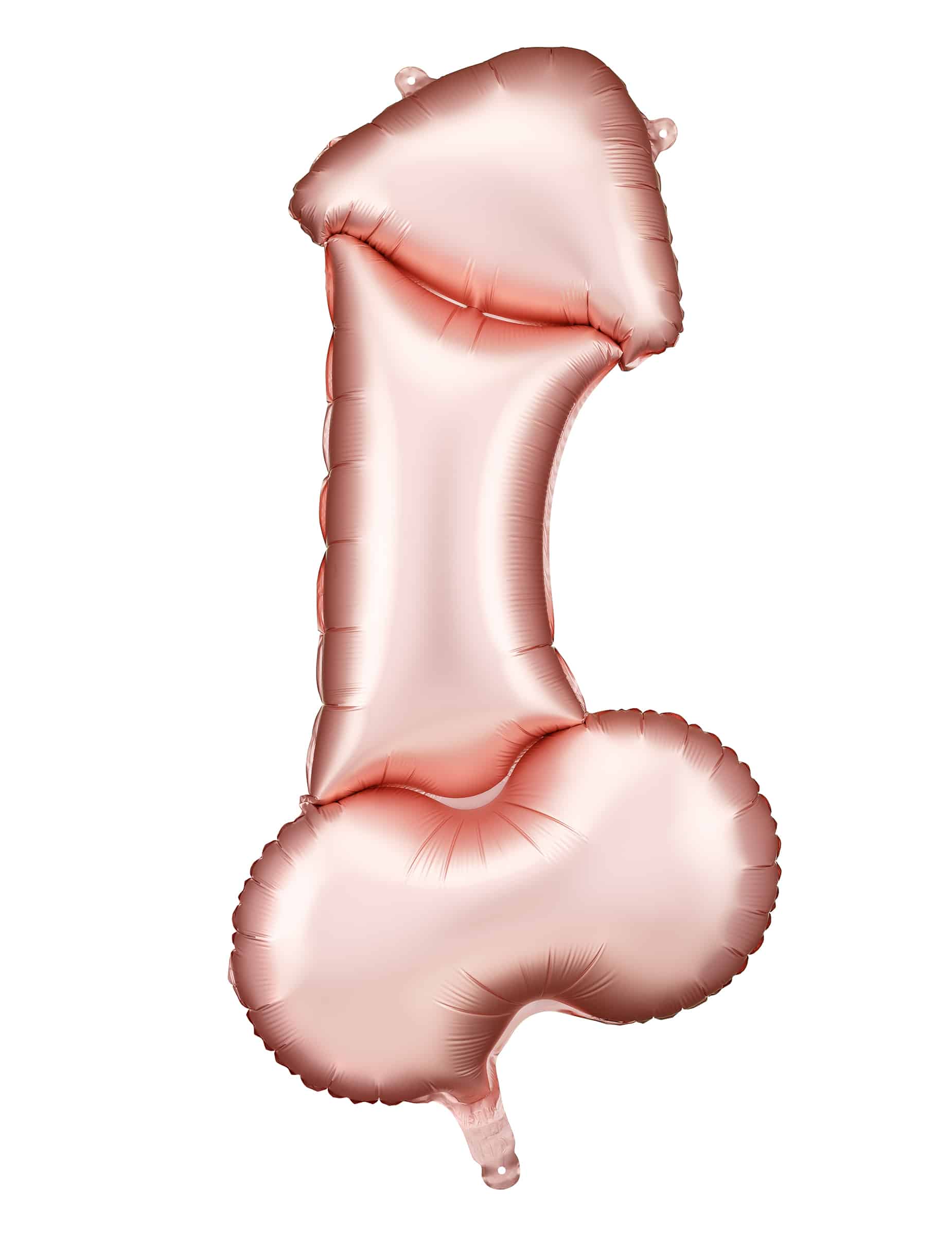 Roségoldener Penis-Folienballon