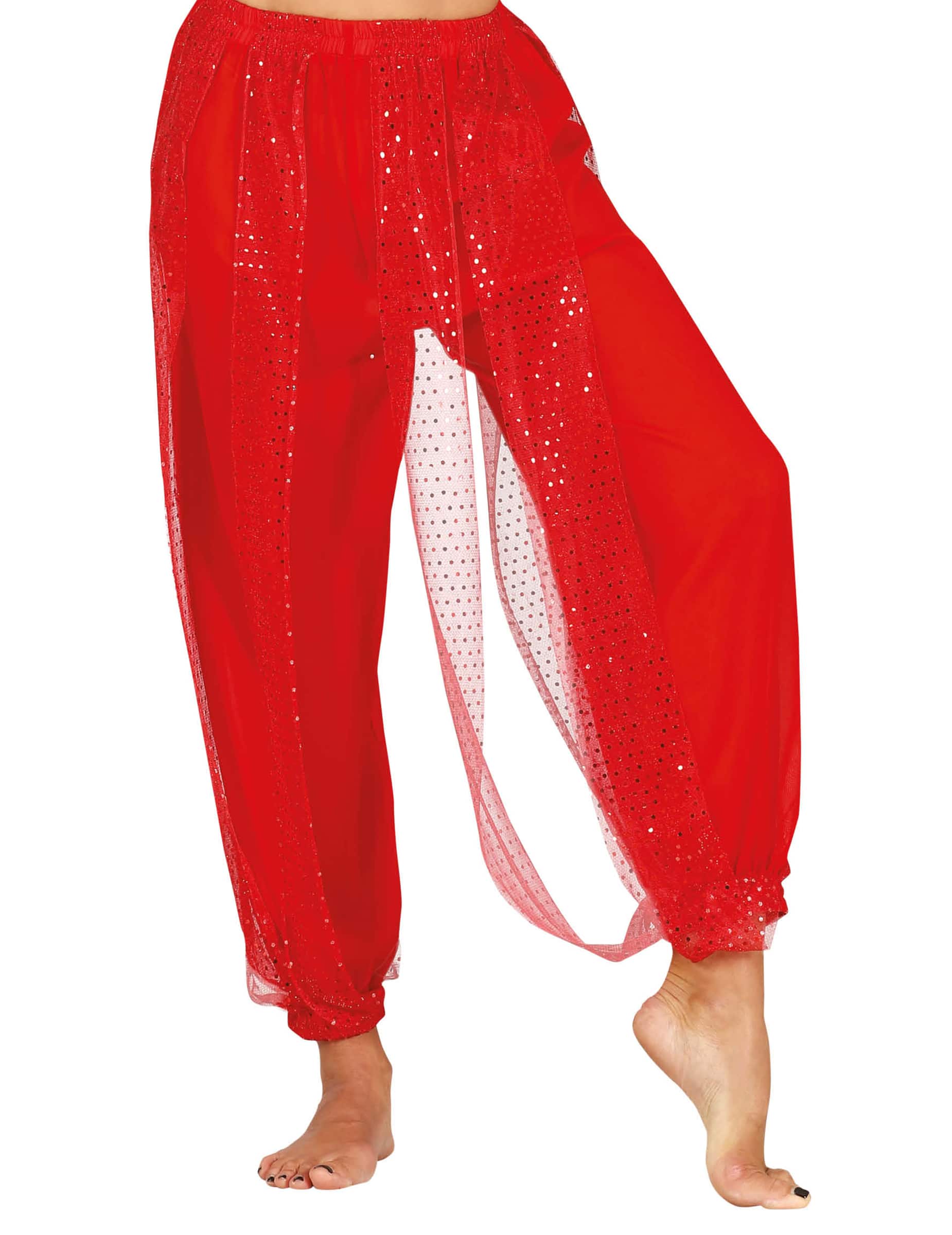 Rote Bauchtanzhose