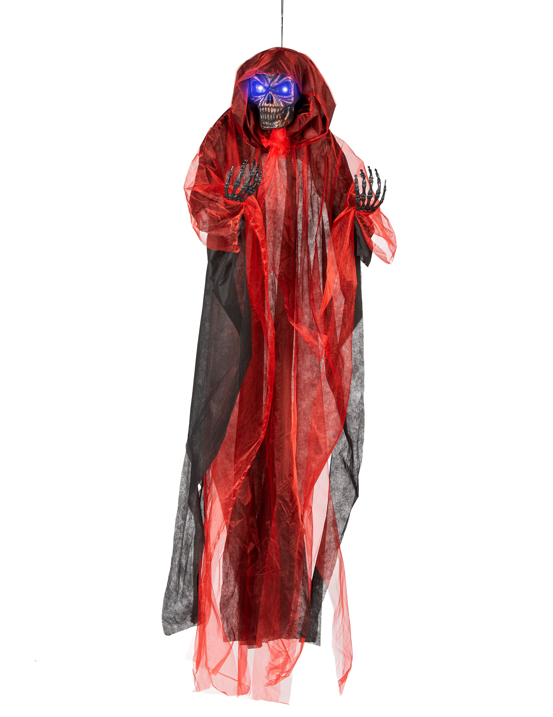 Roter Dämon von der Decke hängend 180 cm