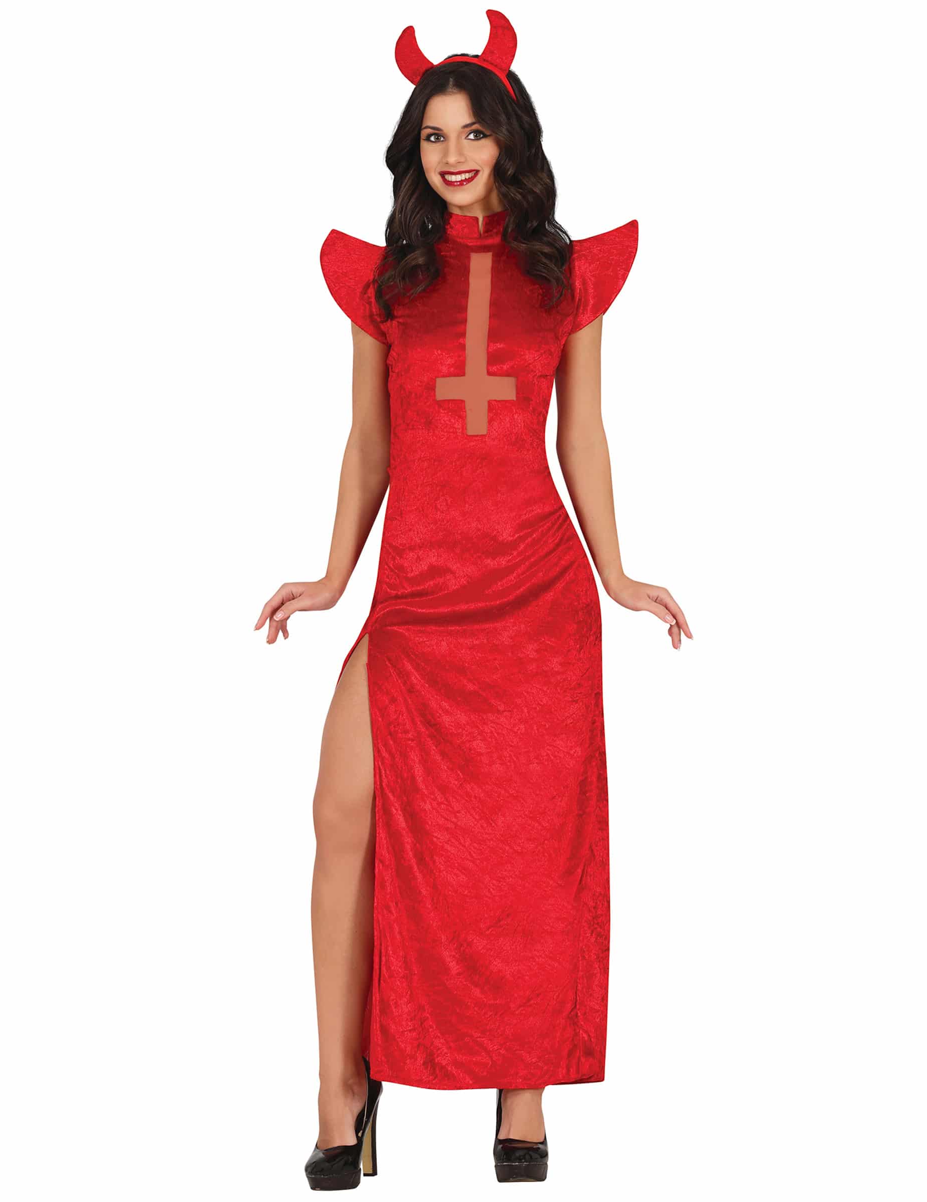 Satanisches Sexy Kostüm für Damen Rot Halloween