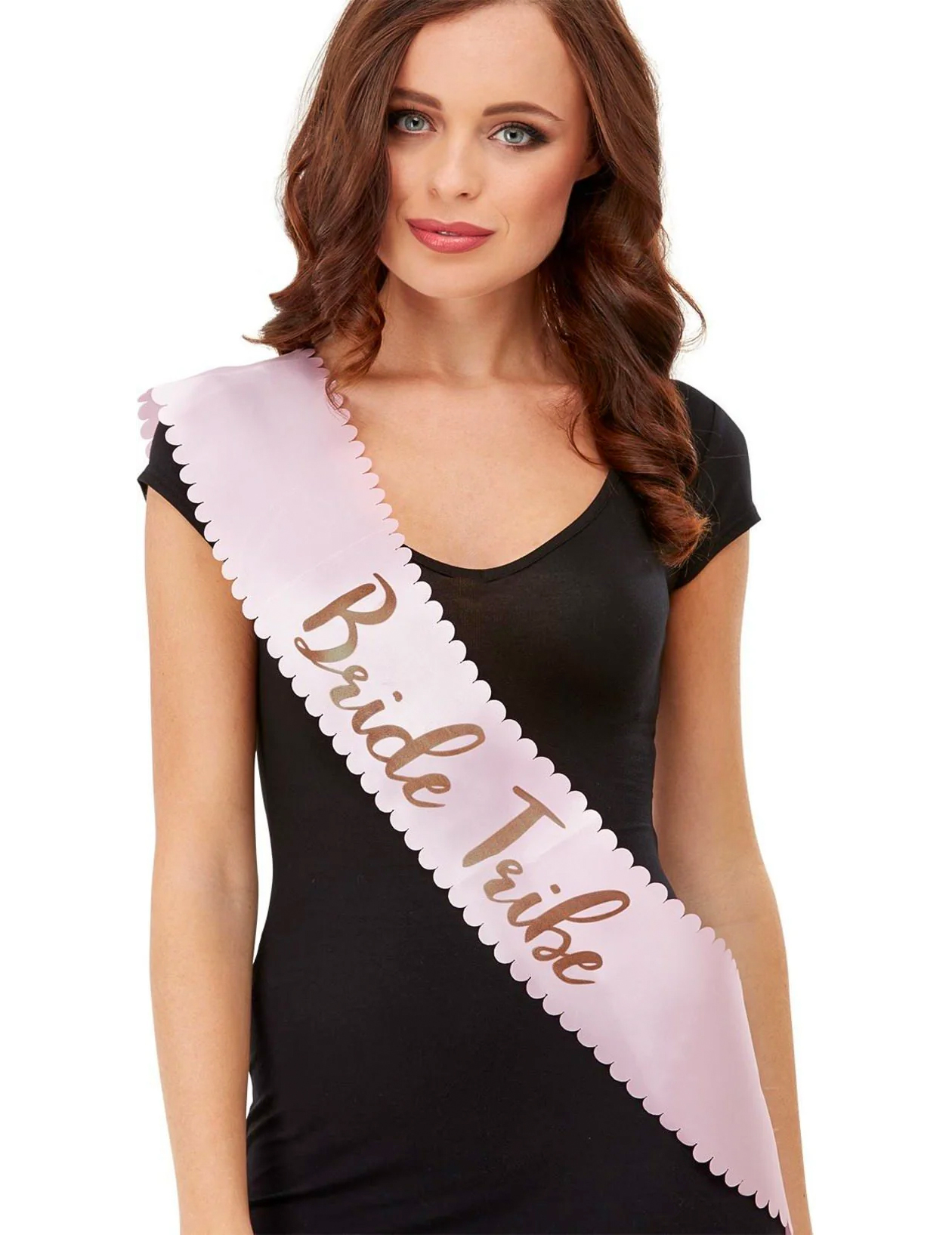 Schärpe "Bride Tribe" Junggesellinnen-Abschied-Accessoire rosa