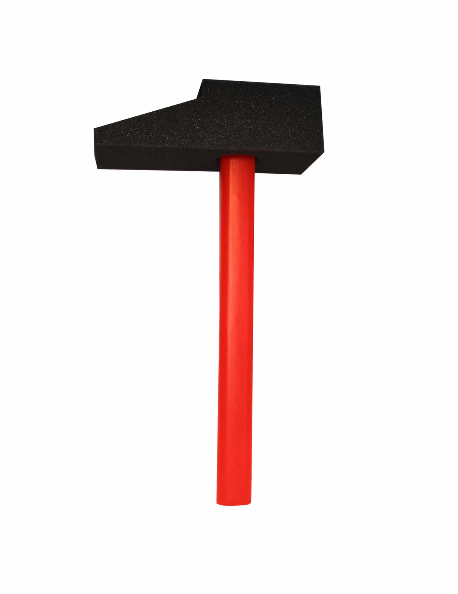 Schaumstoff-Hammer Clowns-Accessoire schwarz-rot 50cm