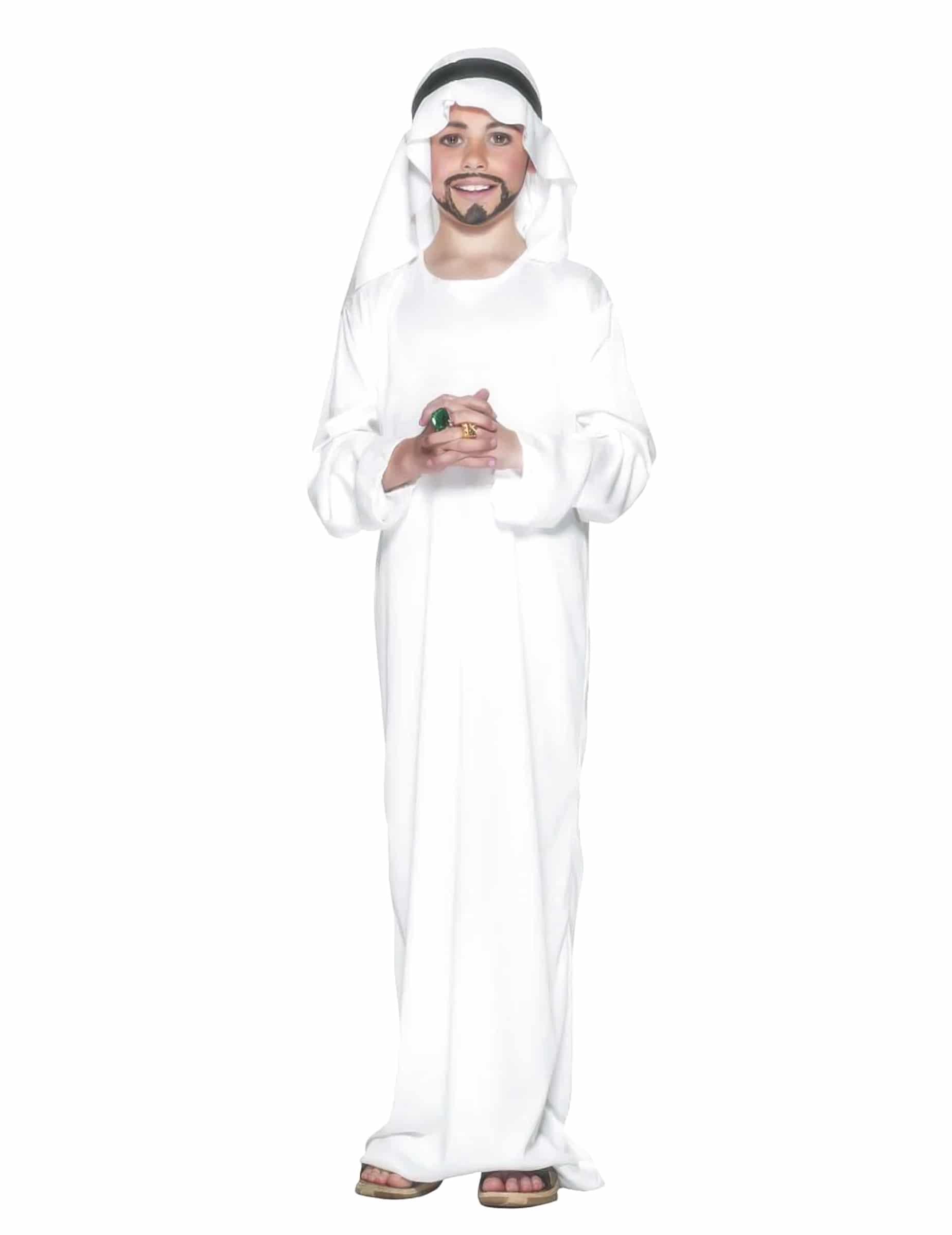 Scheich Kinderkostüm Araber weiss
