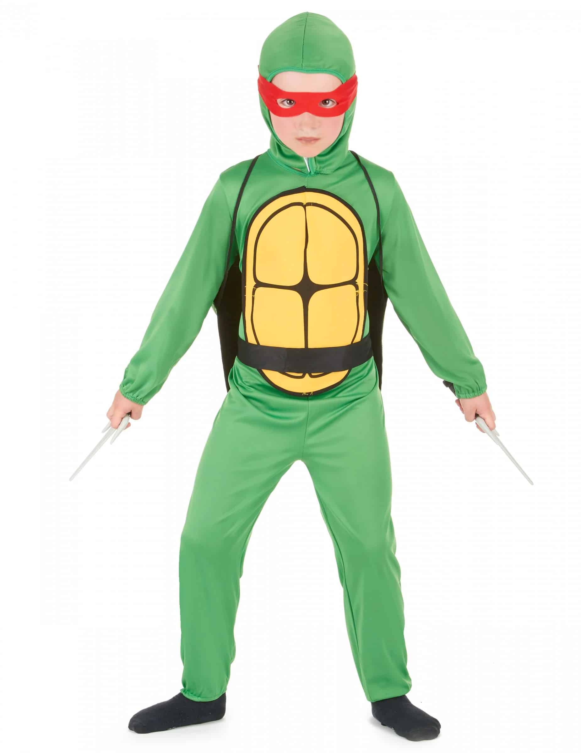 Schildkröten Ninja Kinderkostüm grün-gelb-rot