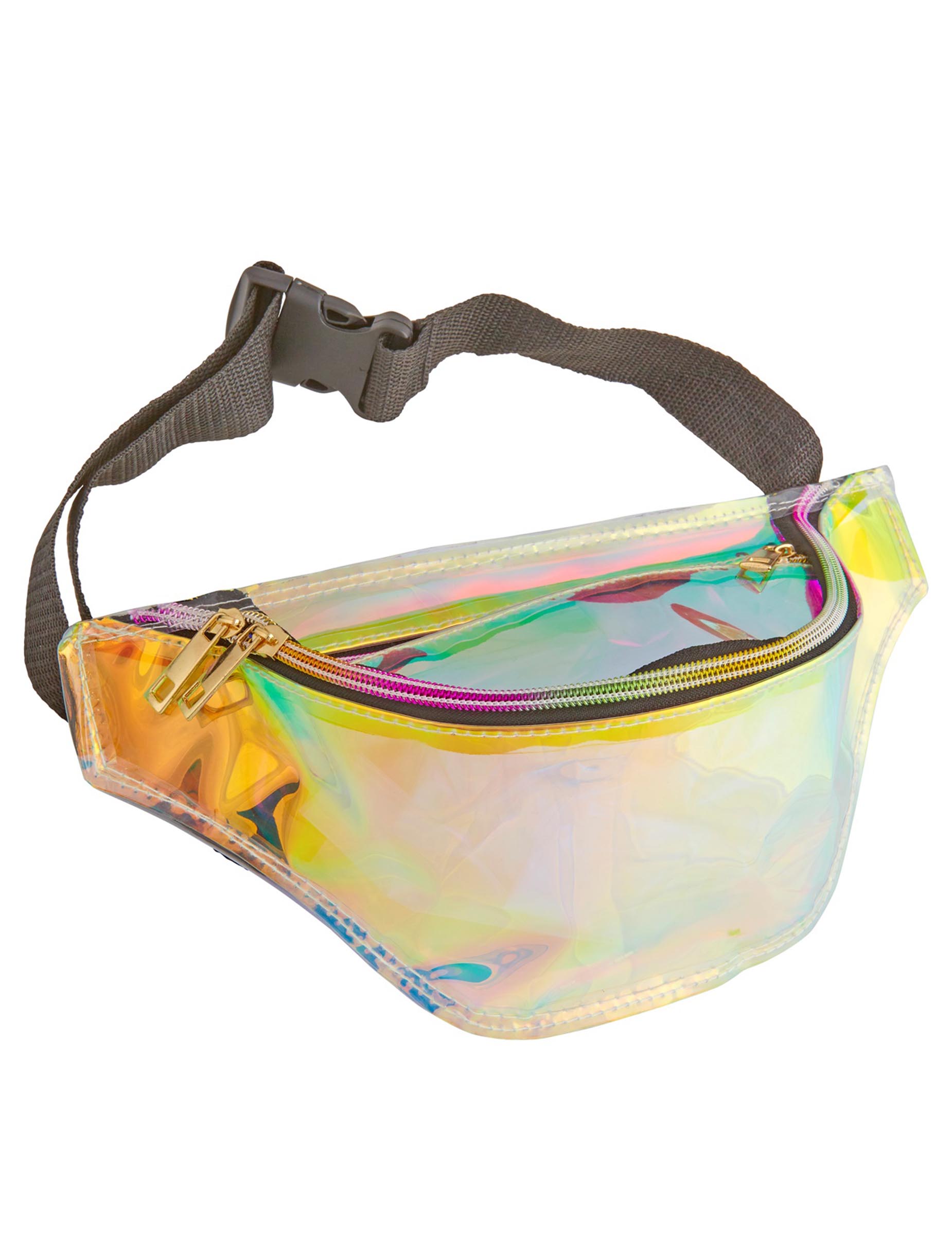 Schillernde 70er-Jahre Disco-Tasche für Erwachsene perlmuttfarben