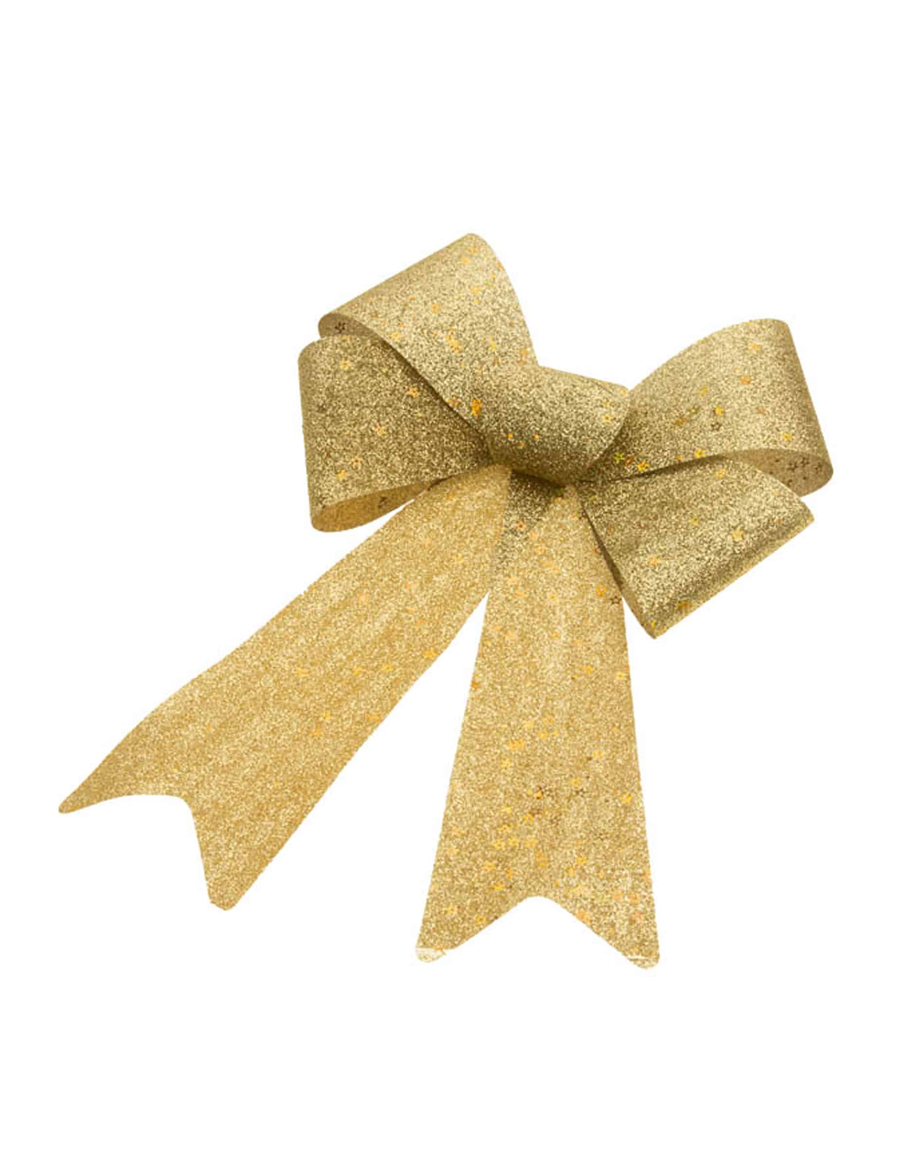 Schleife Gold Glitzer Groß 23 x 40 cm