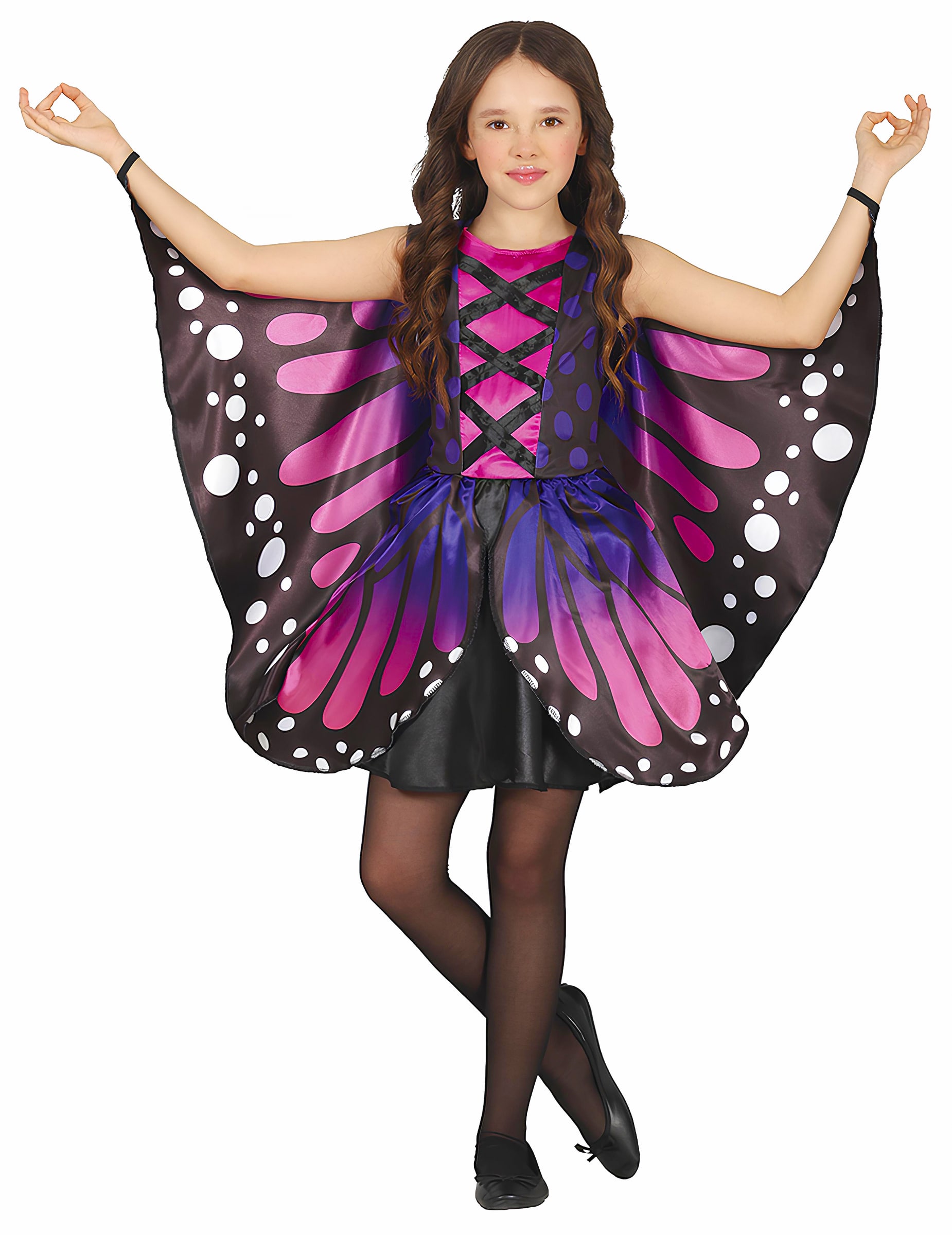 Schmetterling-Kostüm für Mädchen einteilig