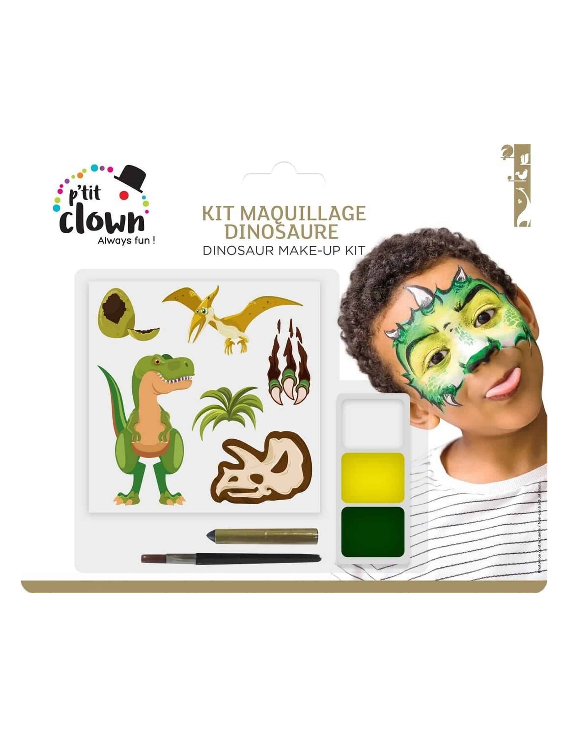 Schmink-Set mit Dinosaurier-Tattoos für Kinder