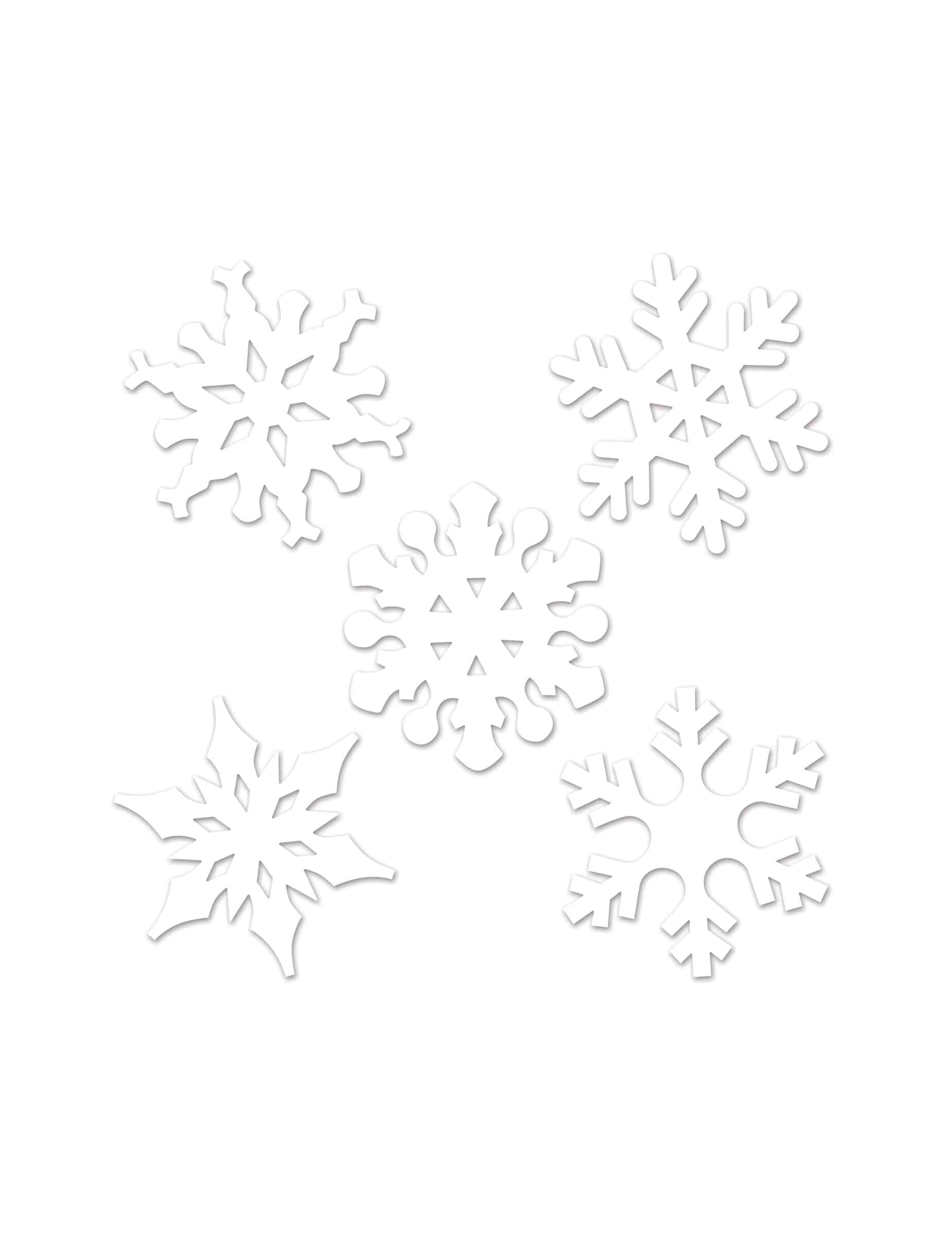 Schneeflocken Tischdekoration Weihnachten 10 Stück weiss