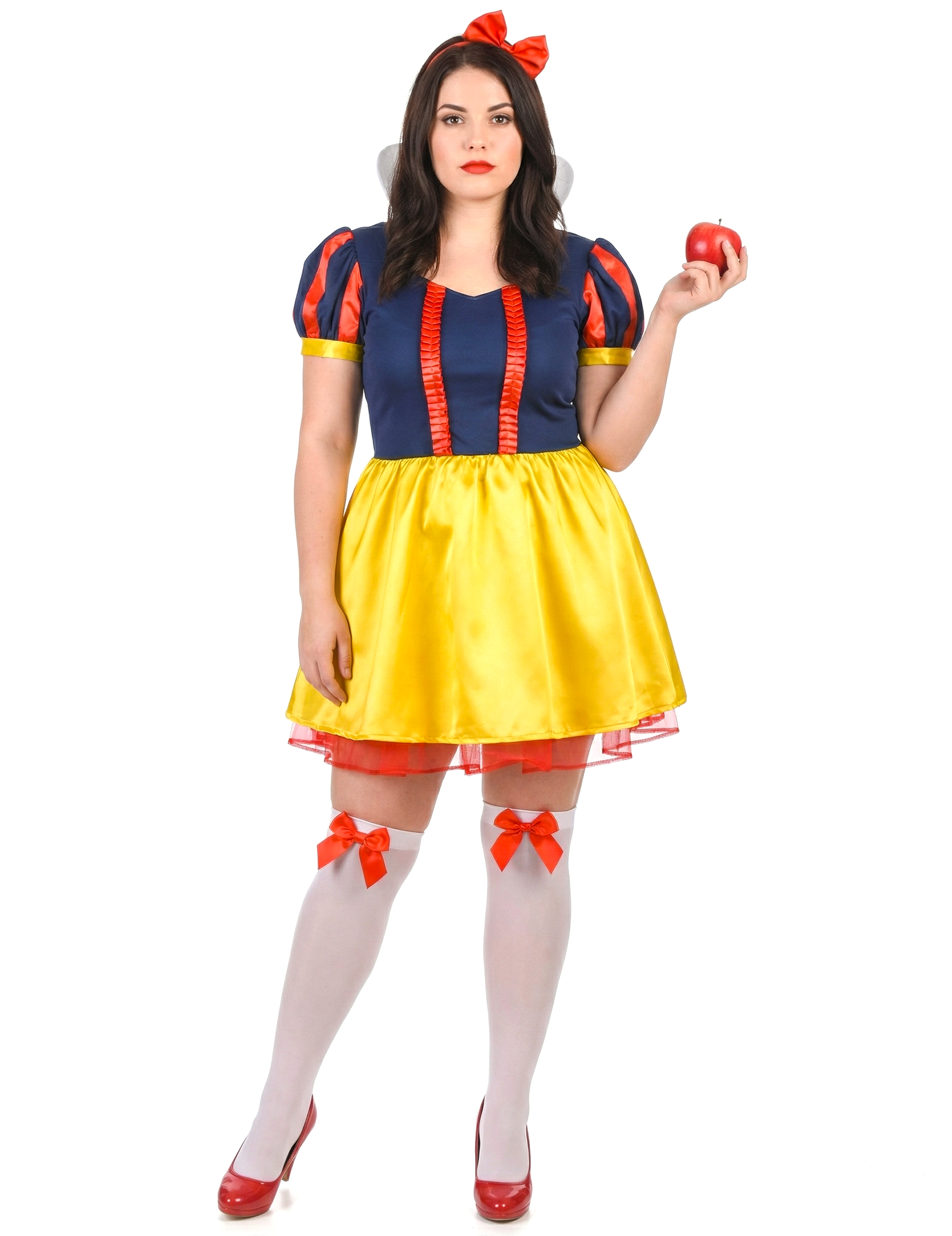 Schneewittchen Kostüm Plus Size für Damen gelb blau
