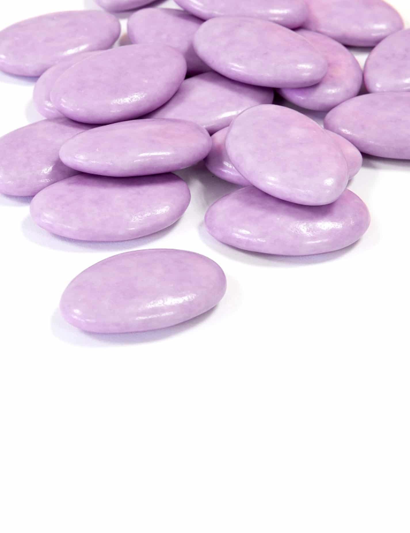 Schokodragées Parme (Helllila) 500g für Kommunion