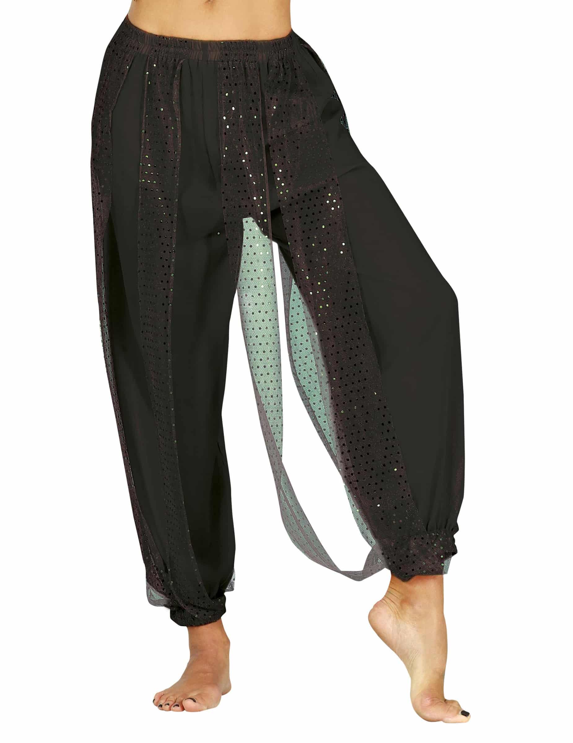 Schwarze Bauchtänzerin-Hose