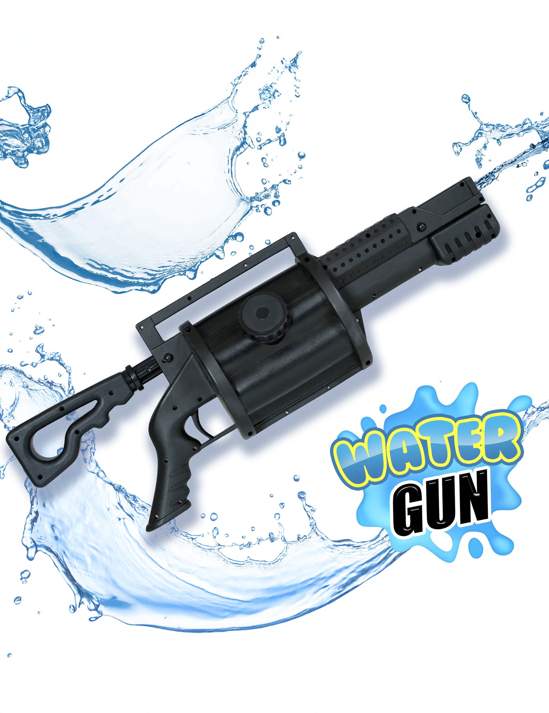 Schwarze Wasserpistole