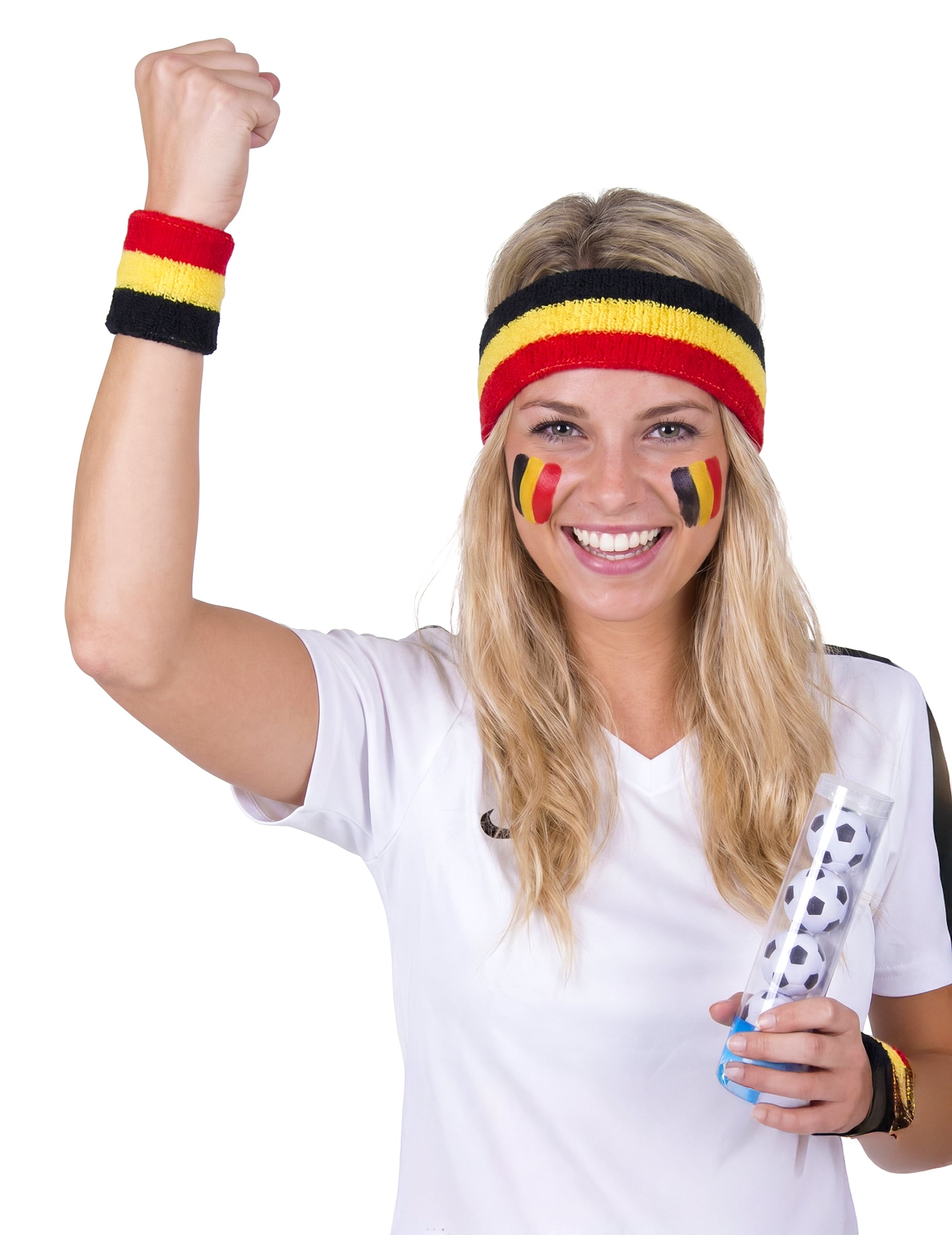 Schweißbänder-Set Belgien Fan-Accessoire