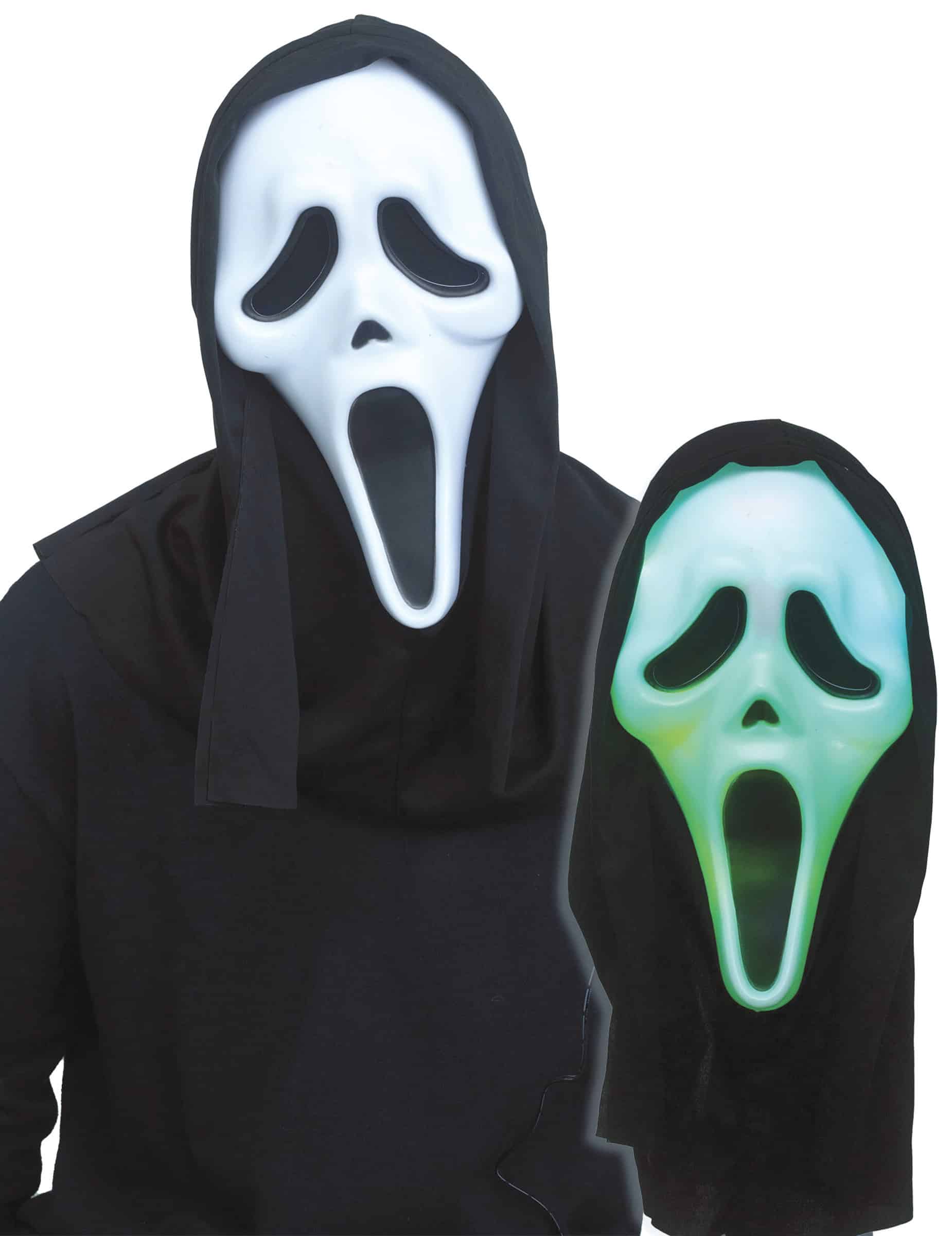 Scream Leuchtende Maske für Erwachsene mehrfarbig
