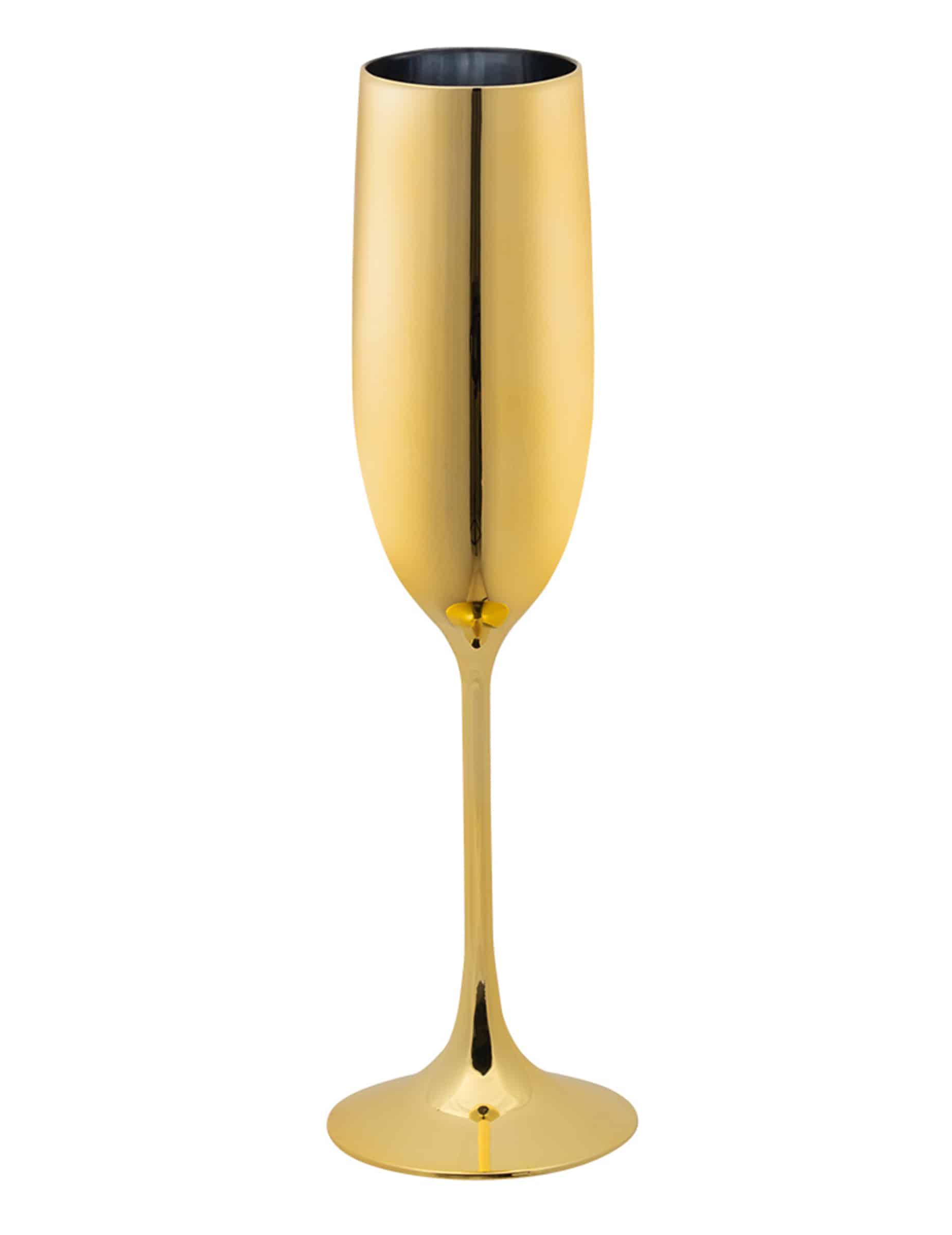 Sektglas Gold Kunststoff 12