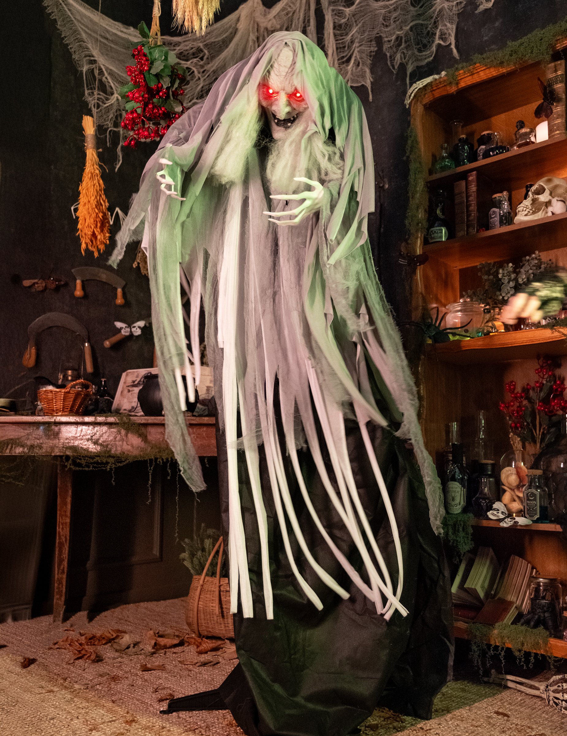 Sensenfrau Animatronic Dekofigur 120 cm