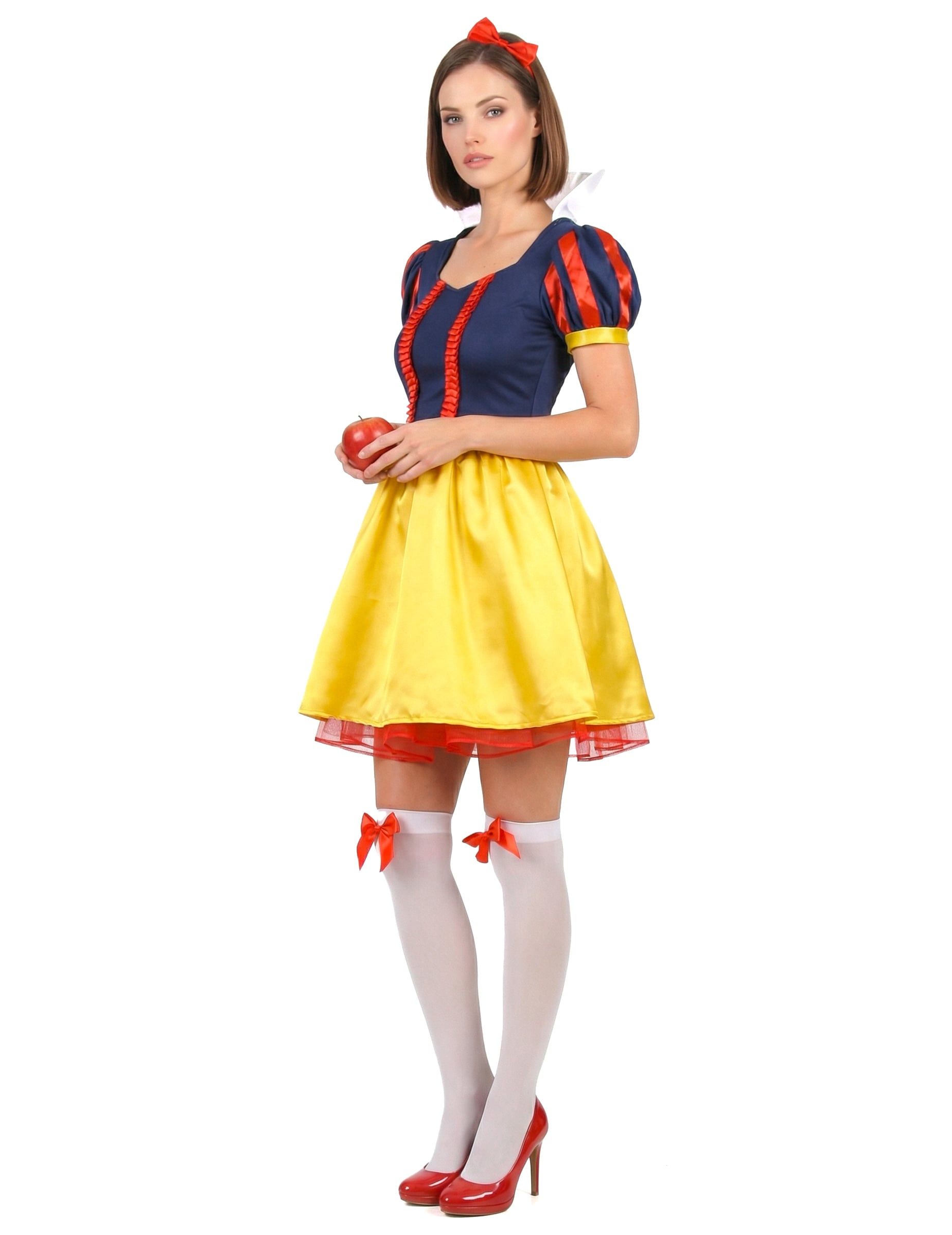 Sexy Schneewittchen Kostüm für Damen Märchenprinzessin bunt