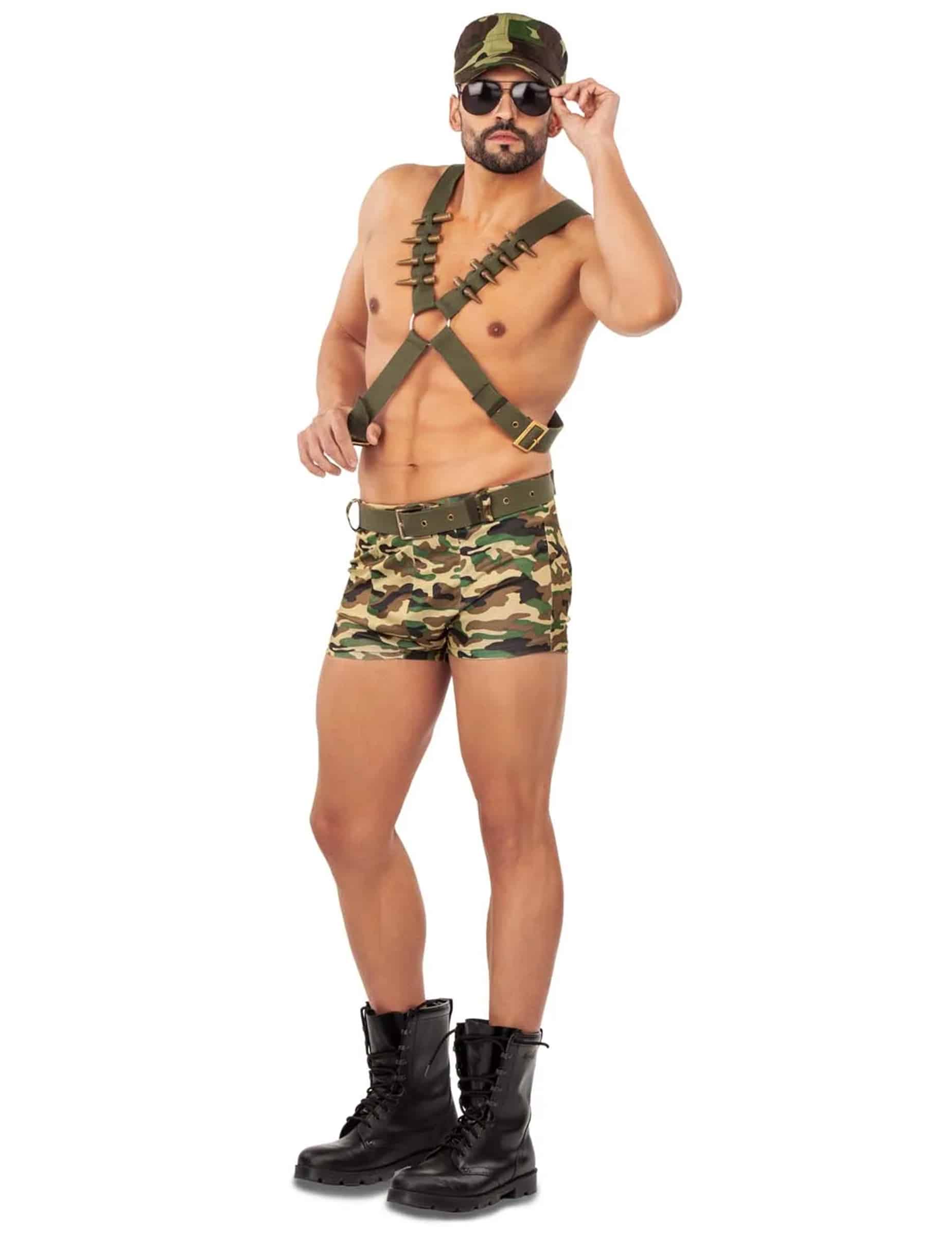 Sexy Soldaten Kostüm für Herren