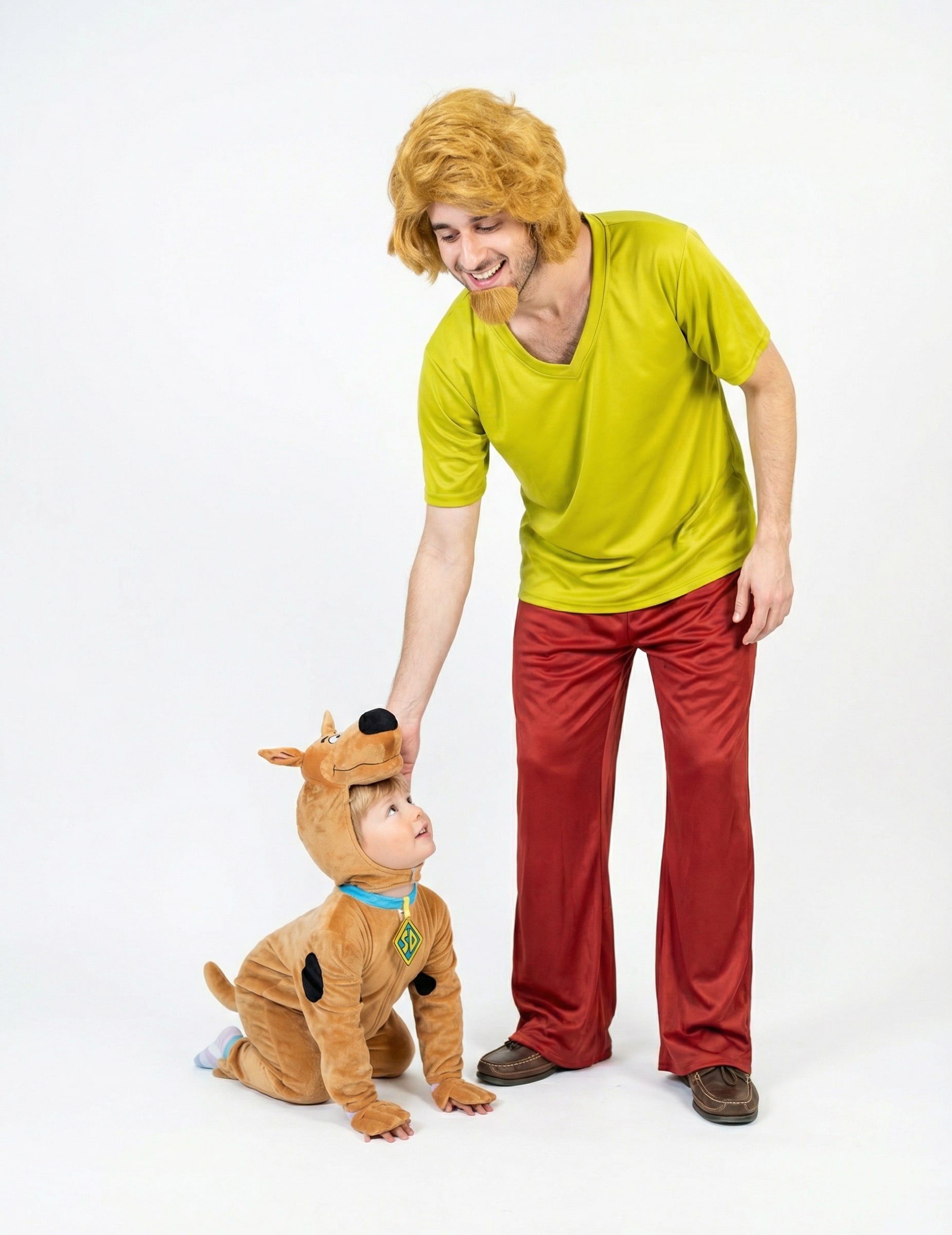 Shaggy und Scooby-Doo Partnerkostüm für Vater und Sohn