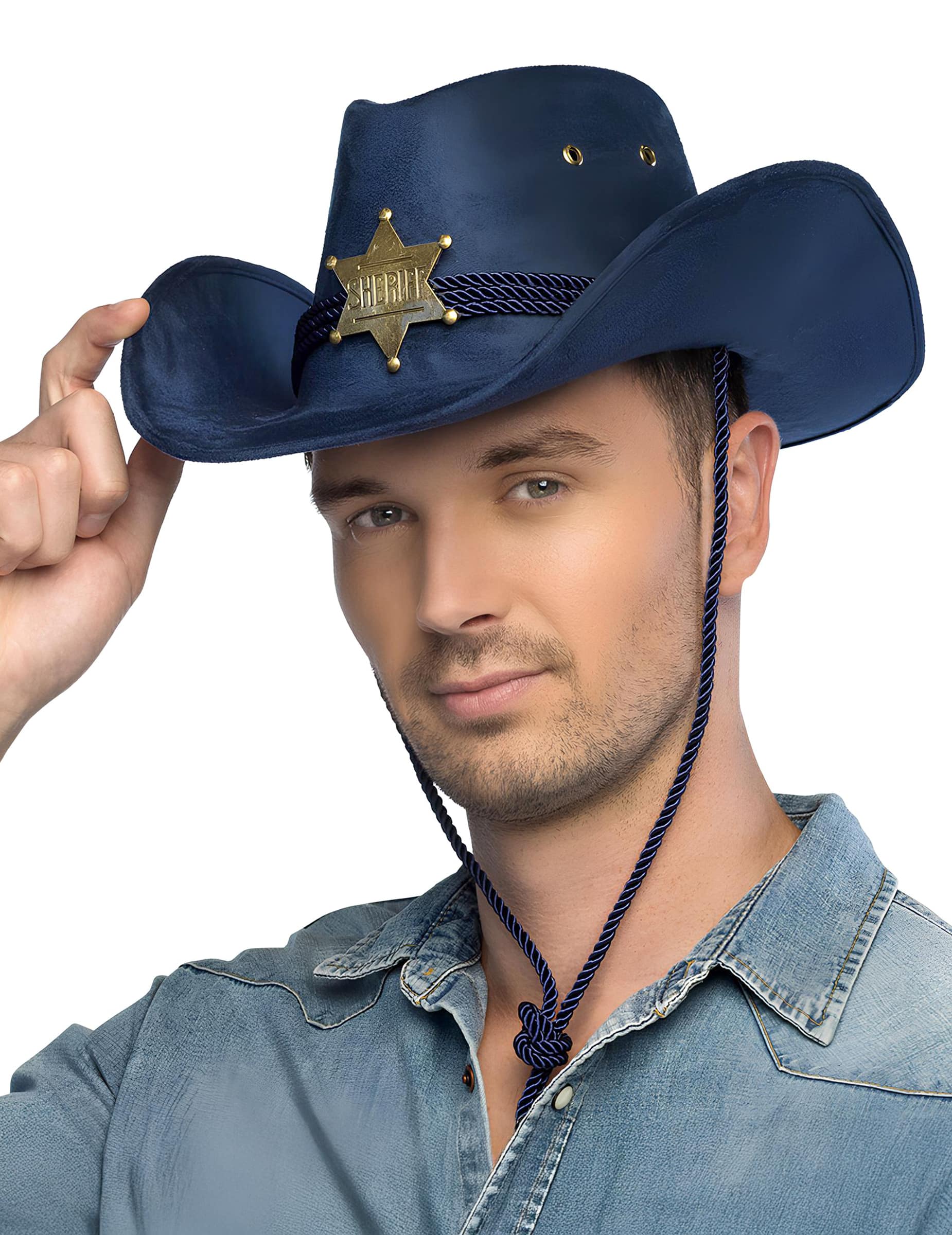 Sheriff Hut Blau für Erwachsene