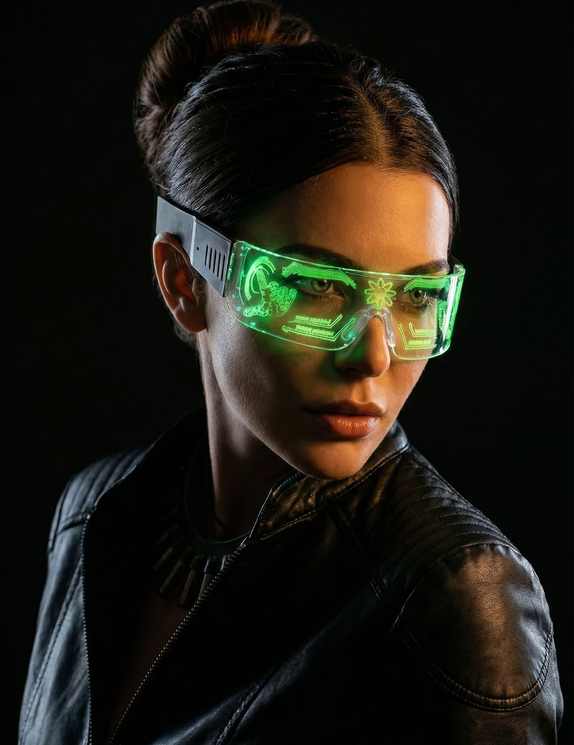 Space Brille LED futuristische Brille für Erwachsene