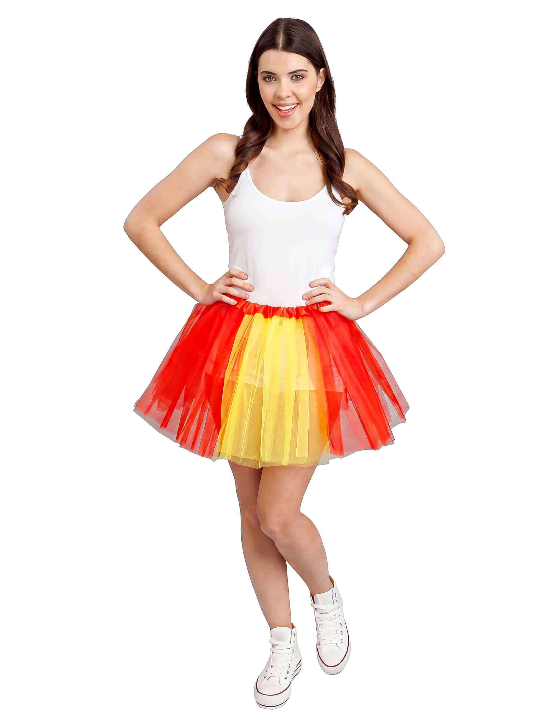 Spanien Fan-Tutu Rot Gelb 39 cm