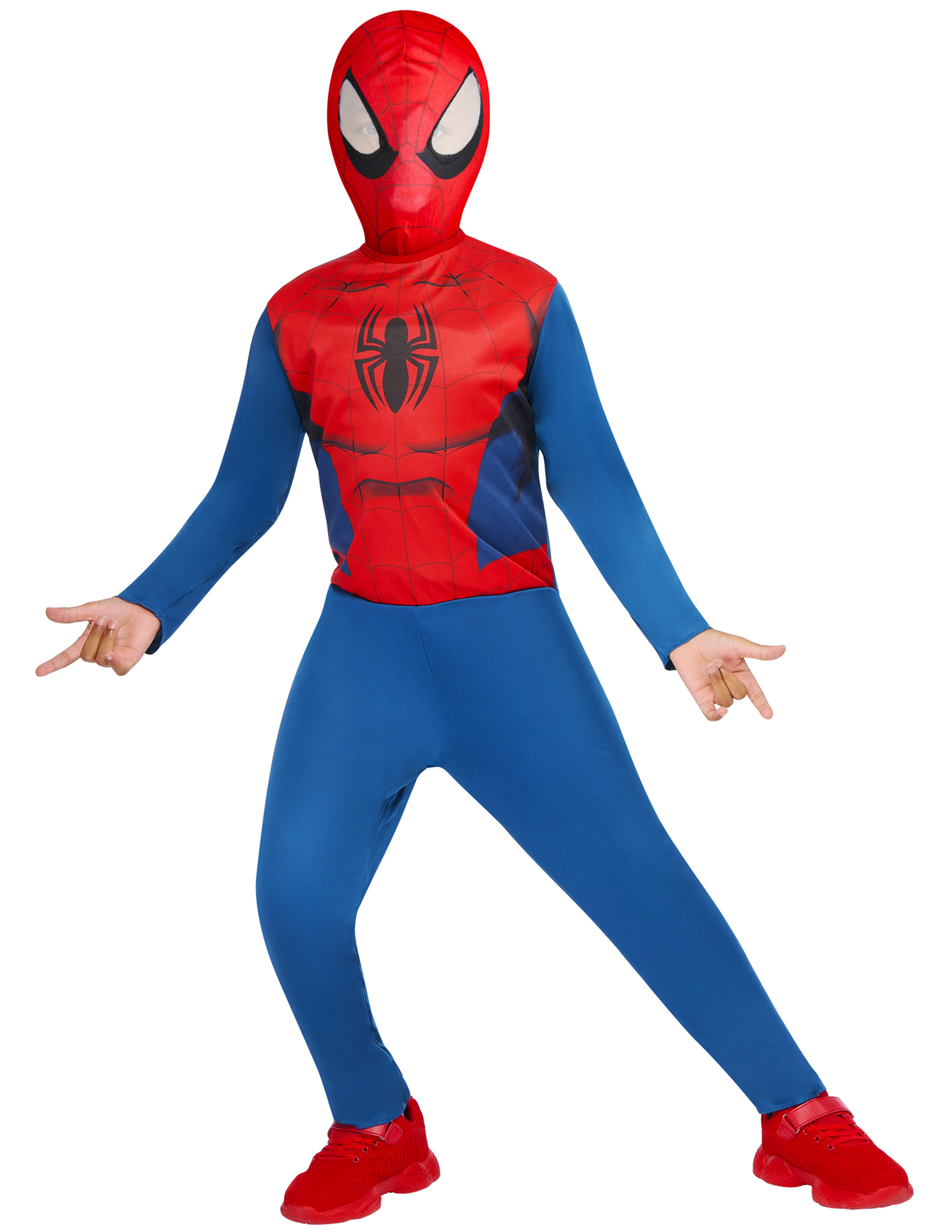 Spider-Man-Kinderkostüm Lizenzkostüm blau-rot
