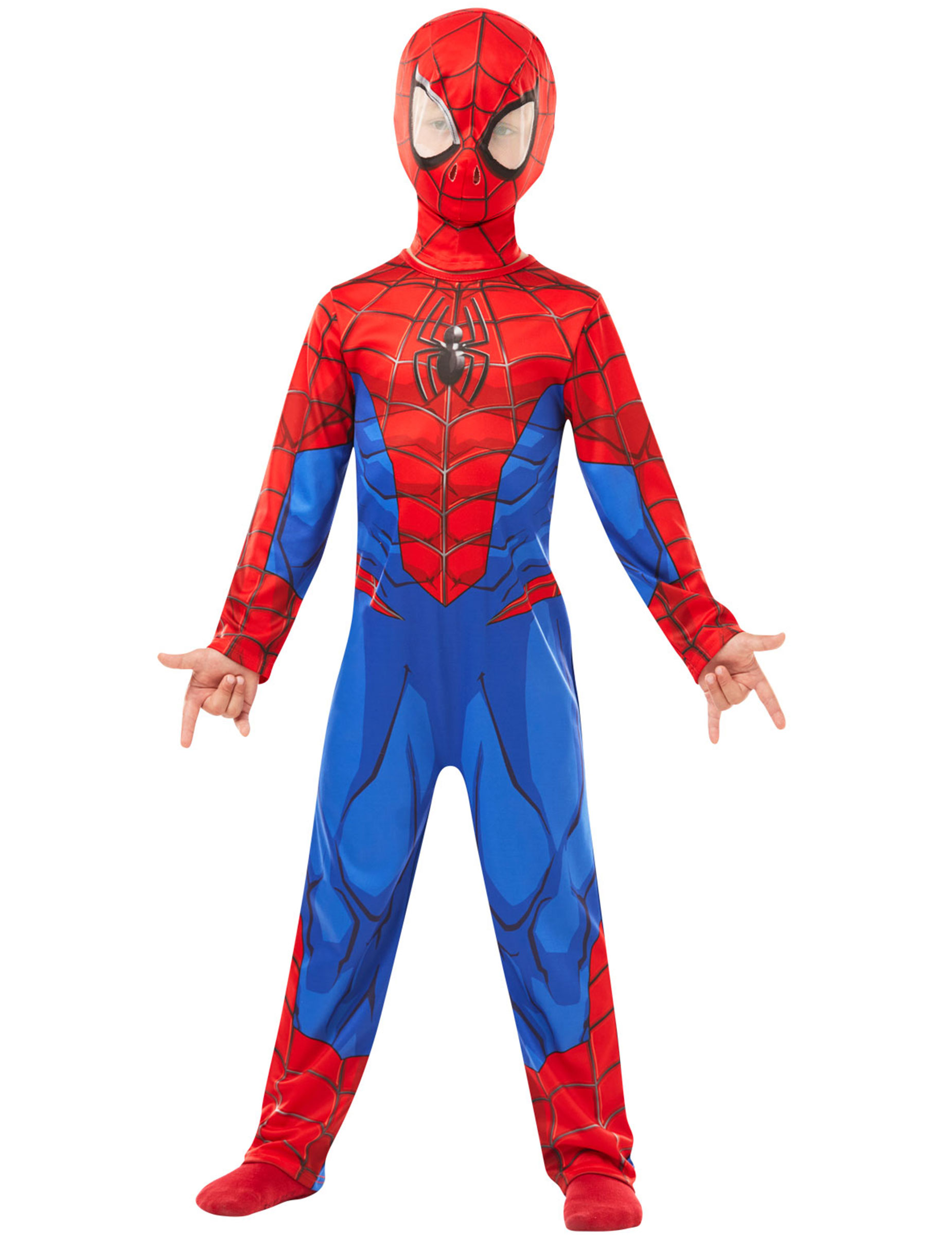 Spiderman-Kostüm für Kinder Fasching rot-blau