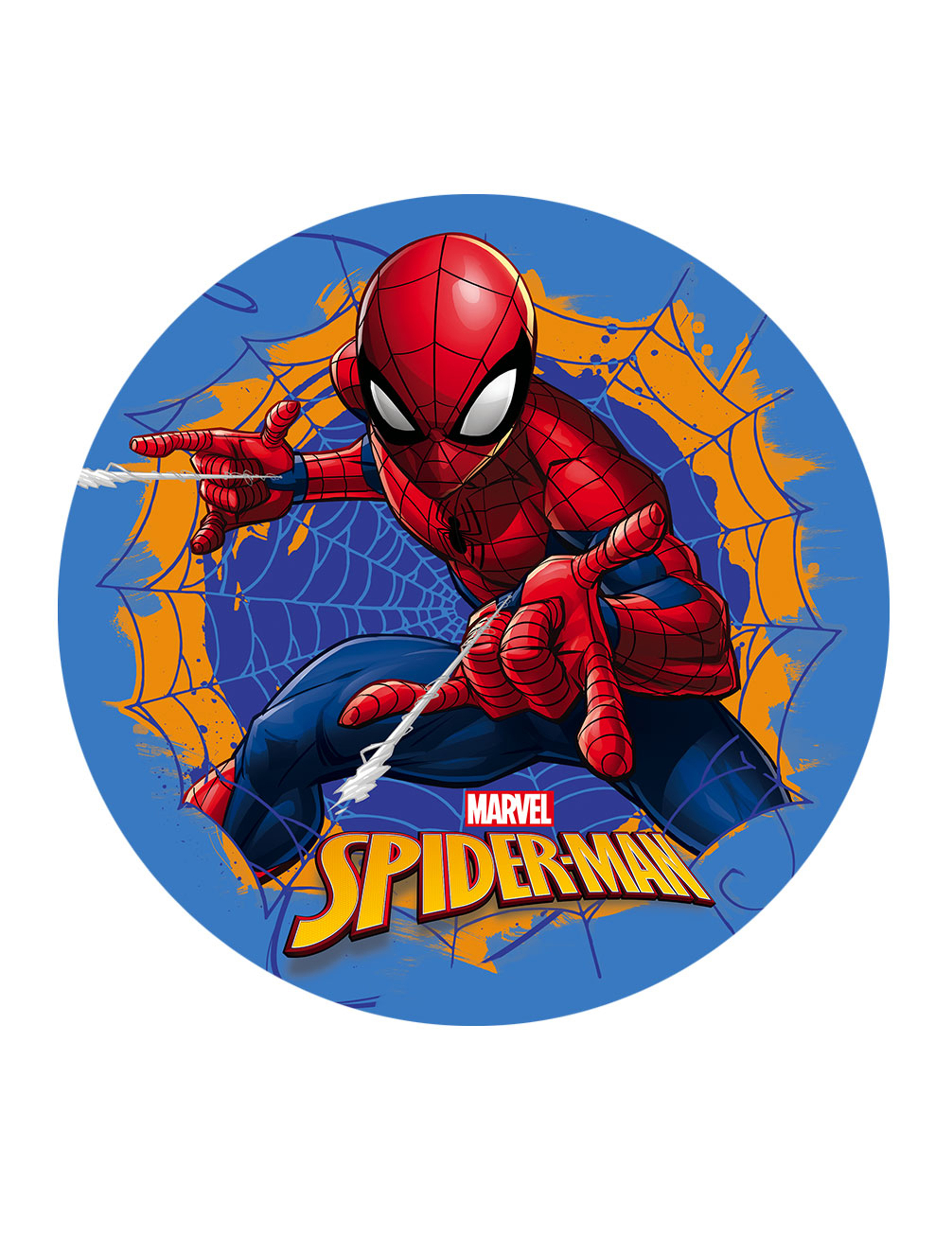 Spiderman Tortenaufleger blau 20 cm