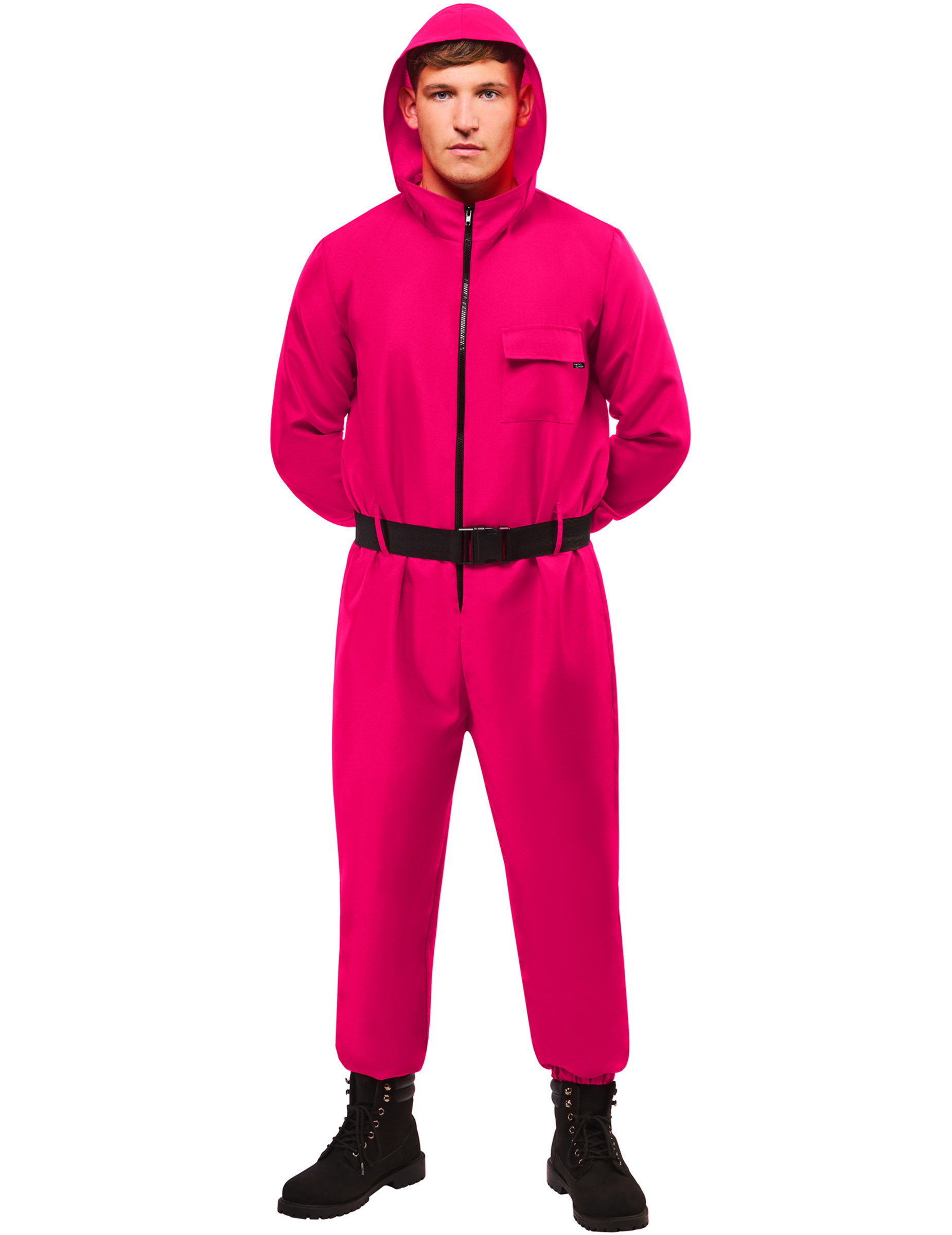 Spielwächter Kostüm Squid Game Erwachsene Rosa