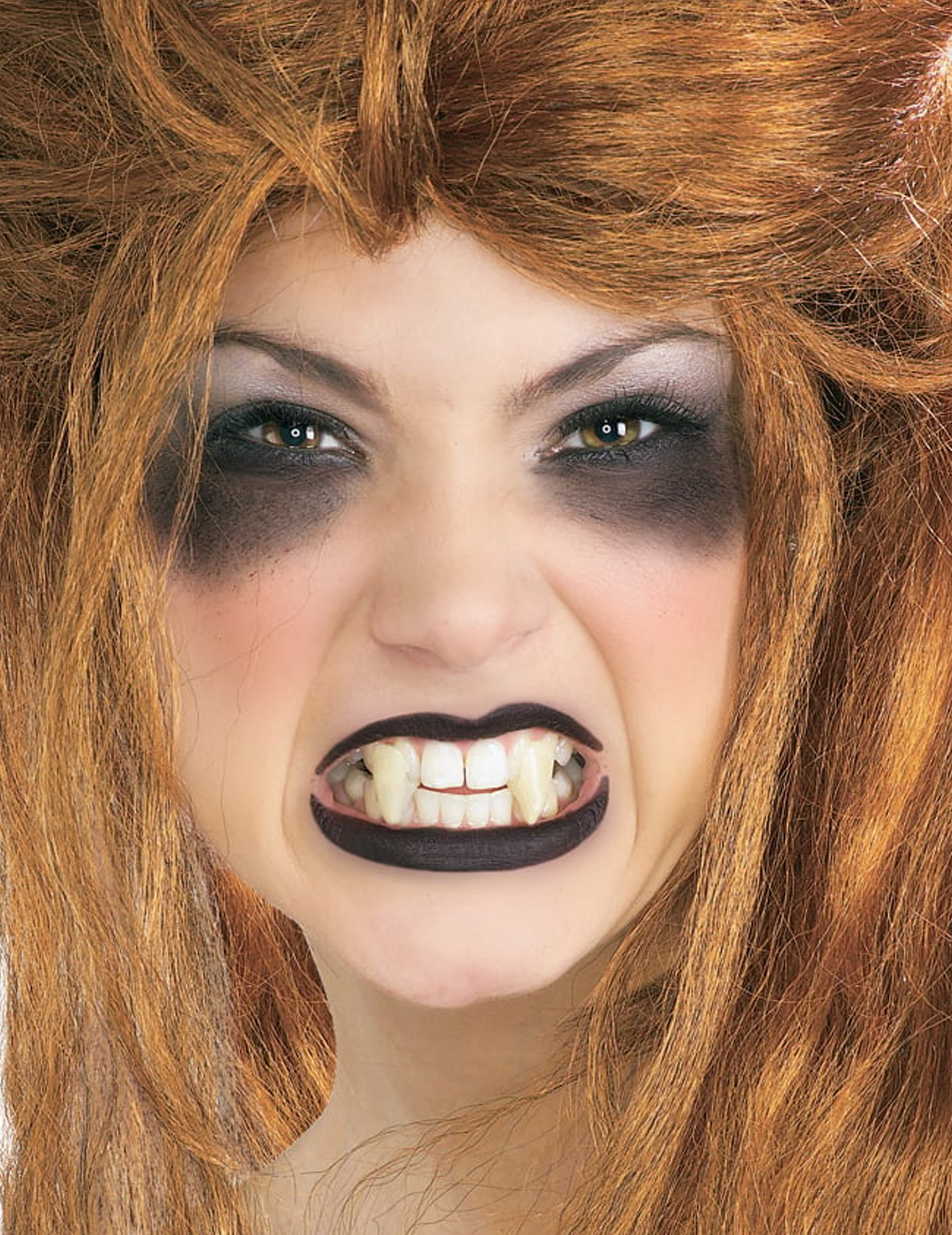Spitze Vampirzähne Eckzähne zum Anpassen 2 Stück weiss
