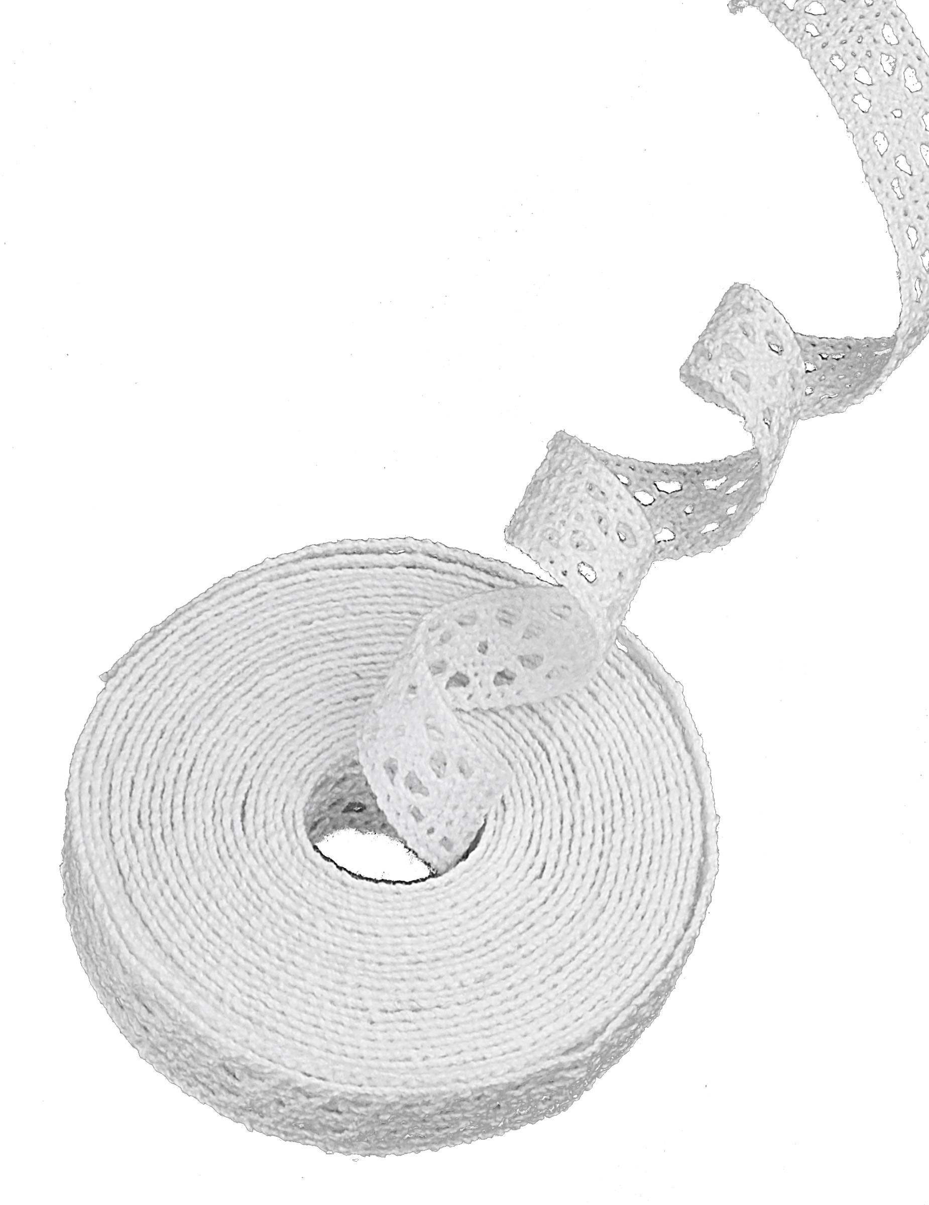 Spitzenband Weiß 3m