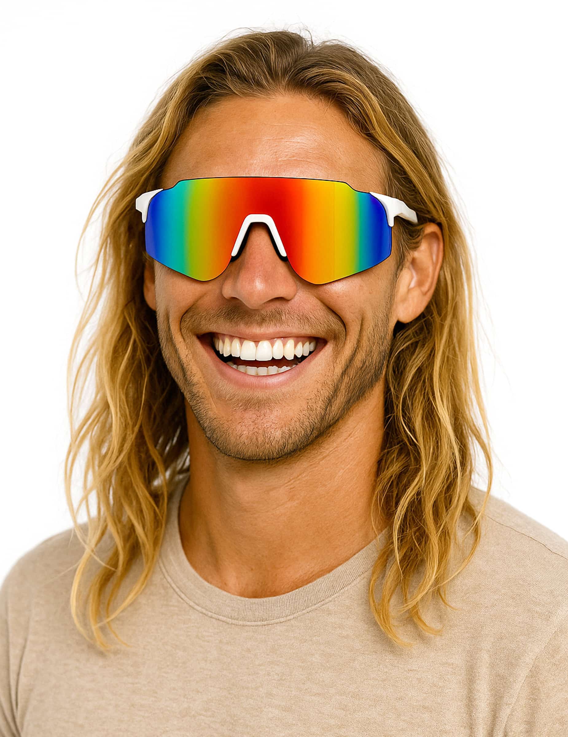 Sportbrille Verspiegelt Regenbogen für Erwachsene